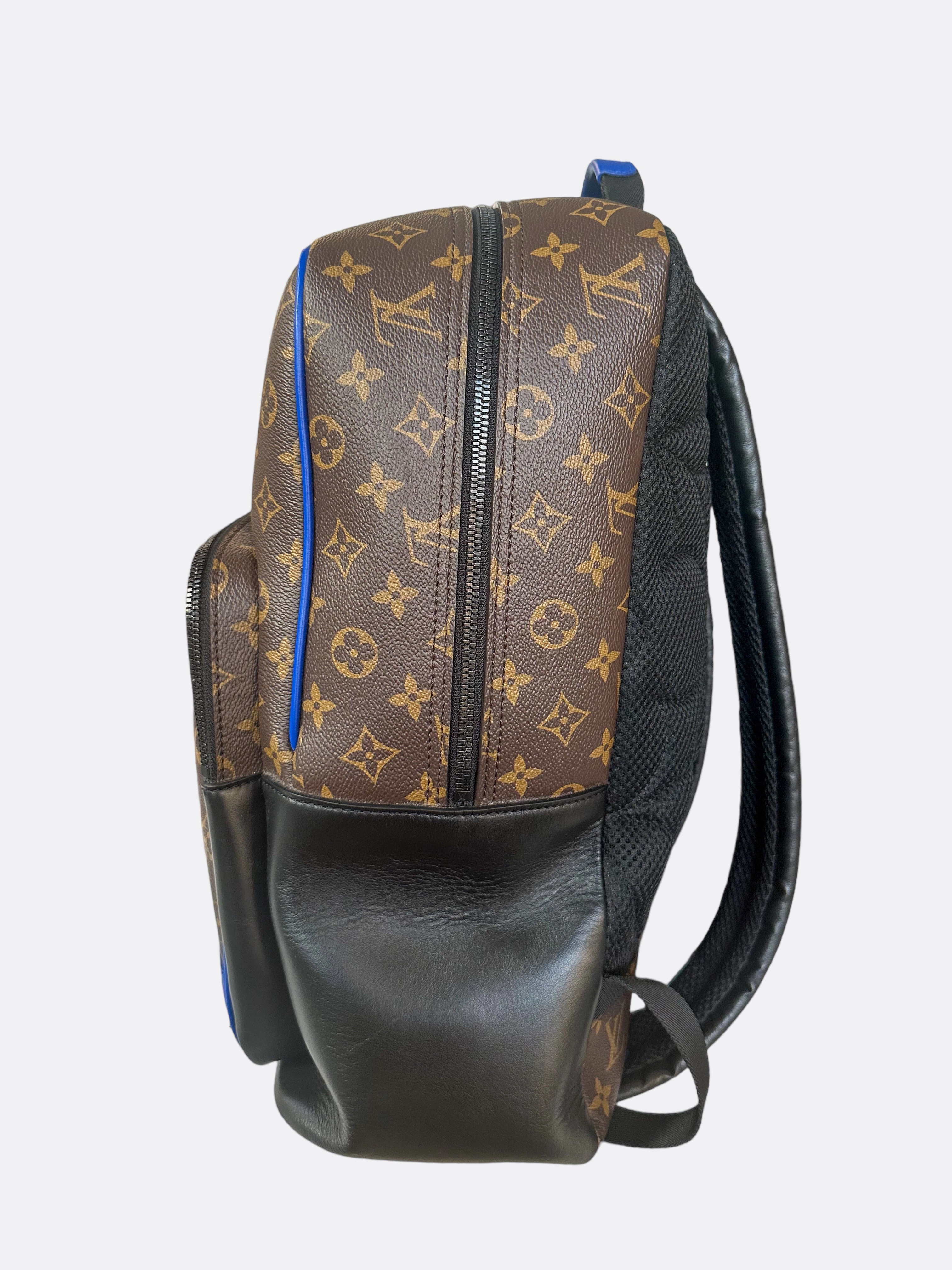 Louis Vuitton Brown & Blue Monogram Dean Backpack