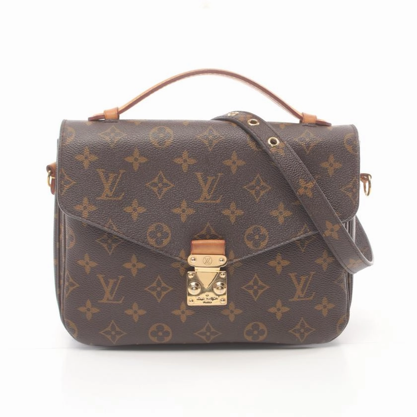 Louis Vuitton Brown Monogram Canvas Metis Shoulder Bag B18-6