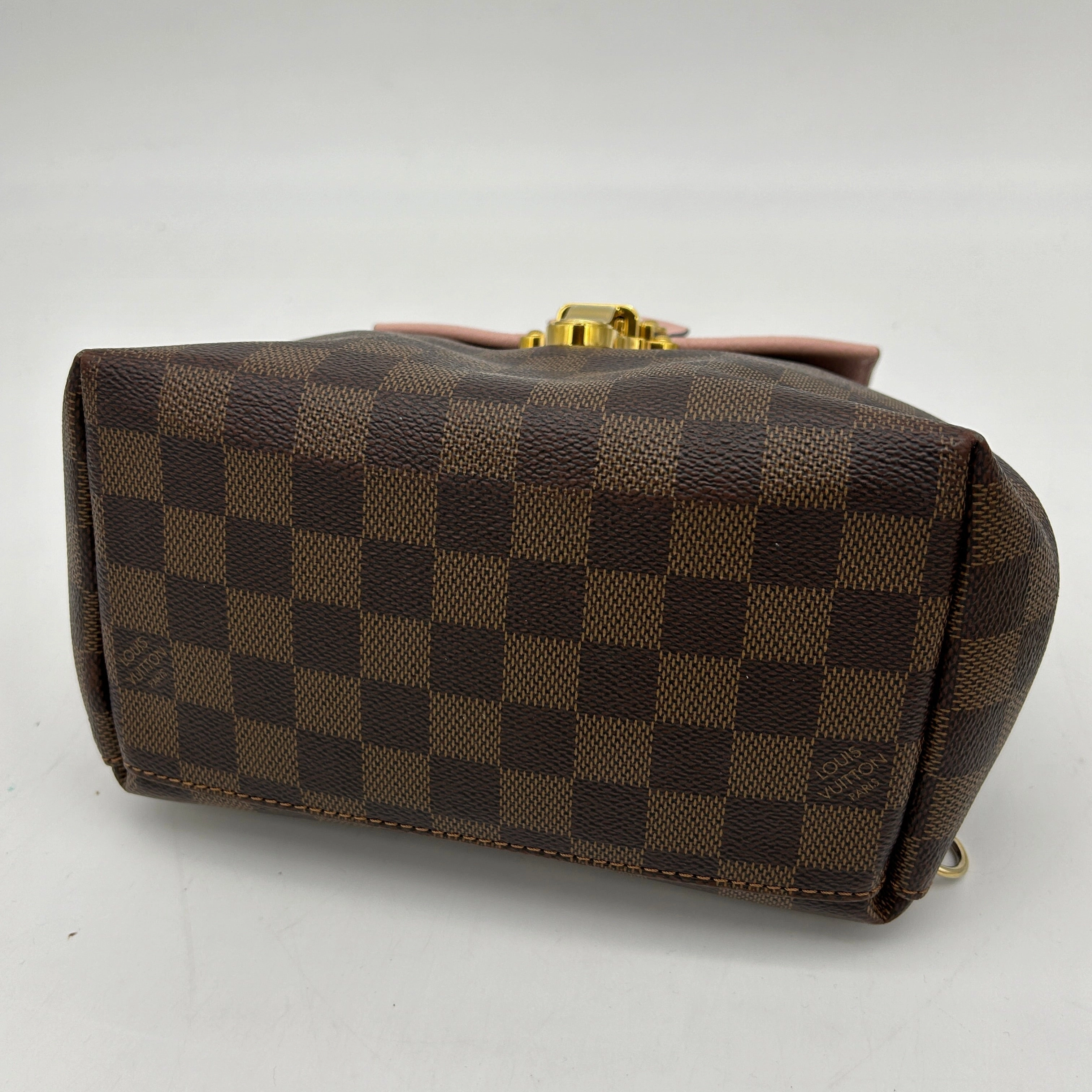 Louis Vuitton Clapton Brown Damier Ebene Rose Backpack Medium