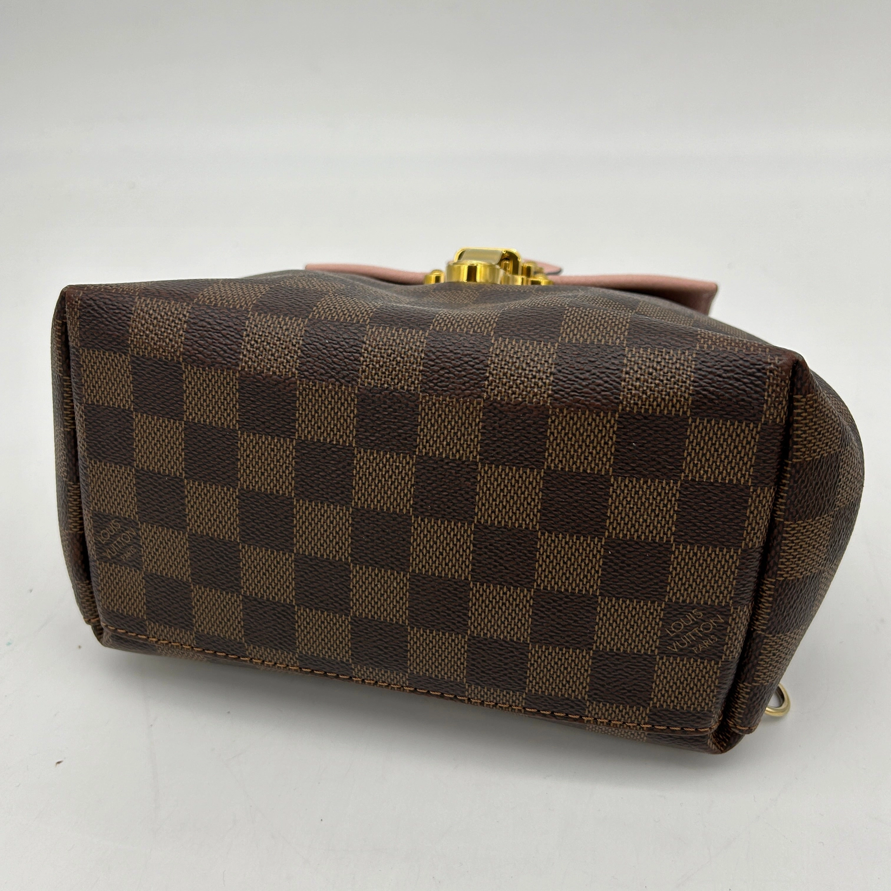 Louis Vuitton Clapton Brown Damier Ebene Rose Backpack Medium