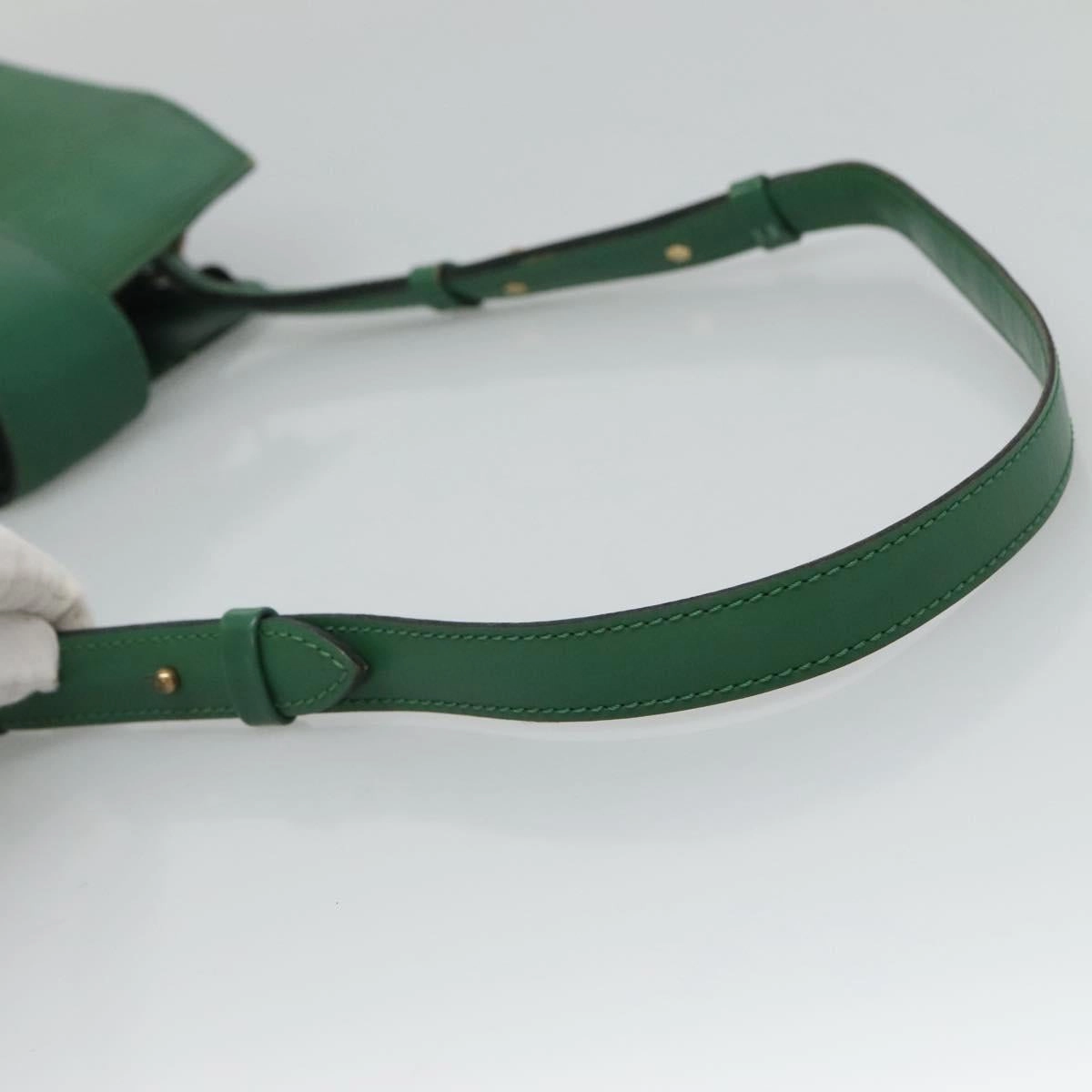 Louis Vuitton Cluny Green Leather Shoulder Bag