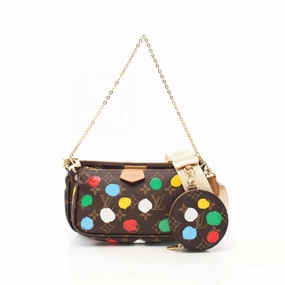 Louis Vuitton  Coated Canvas Leather Shoulder Bag (Pre-Owned)