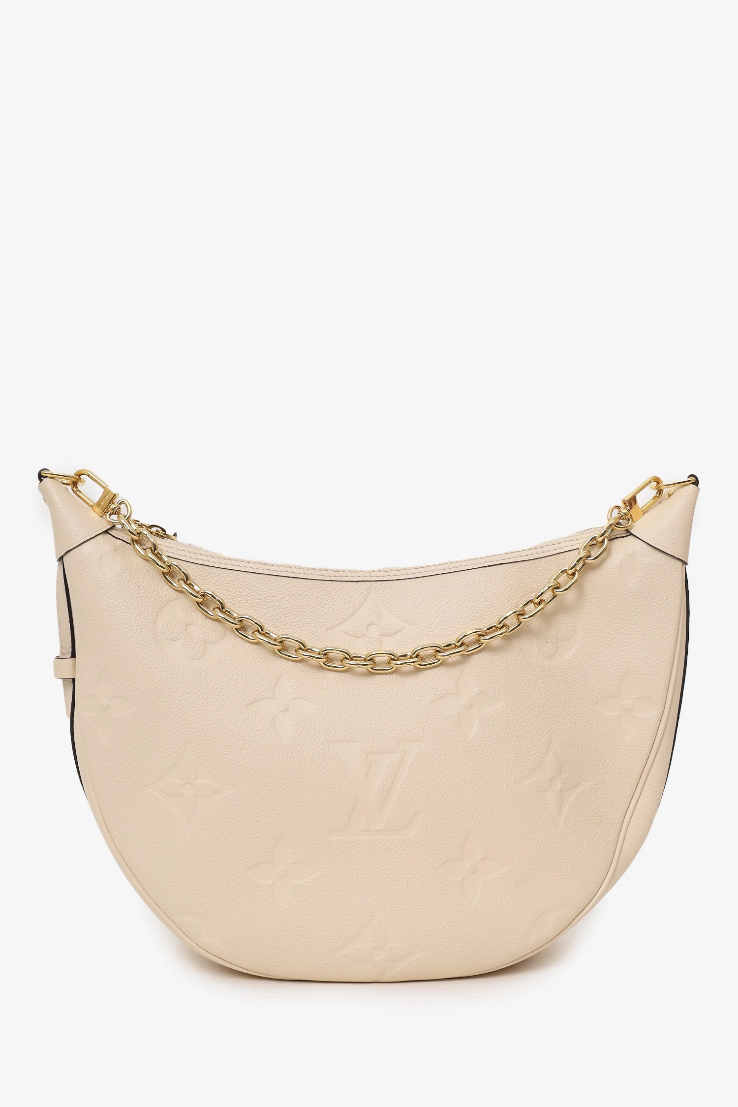 Louis Vuitton Cream Loop Hobo Bag with Strap