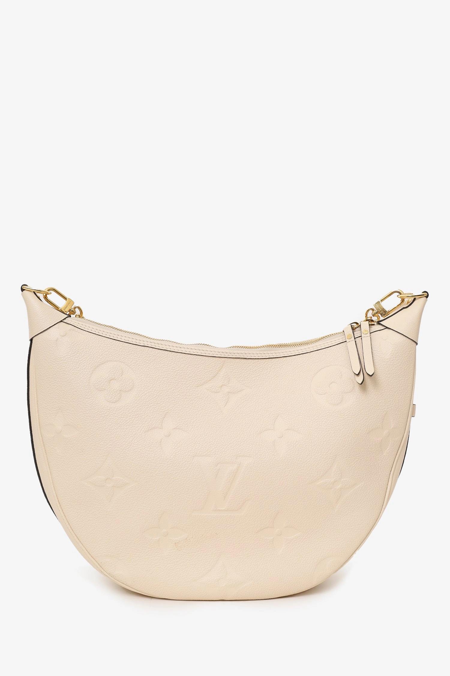 Louis Vuitton Cream Loop Hobo Bag with Strap