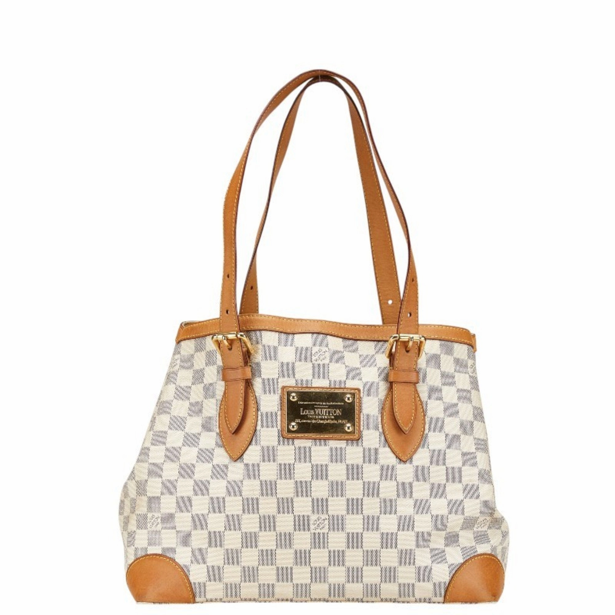 Louis Vuitton Damier Azur Pvc Leather Shoulder Bag Tote Bag (Pre-Owned)