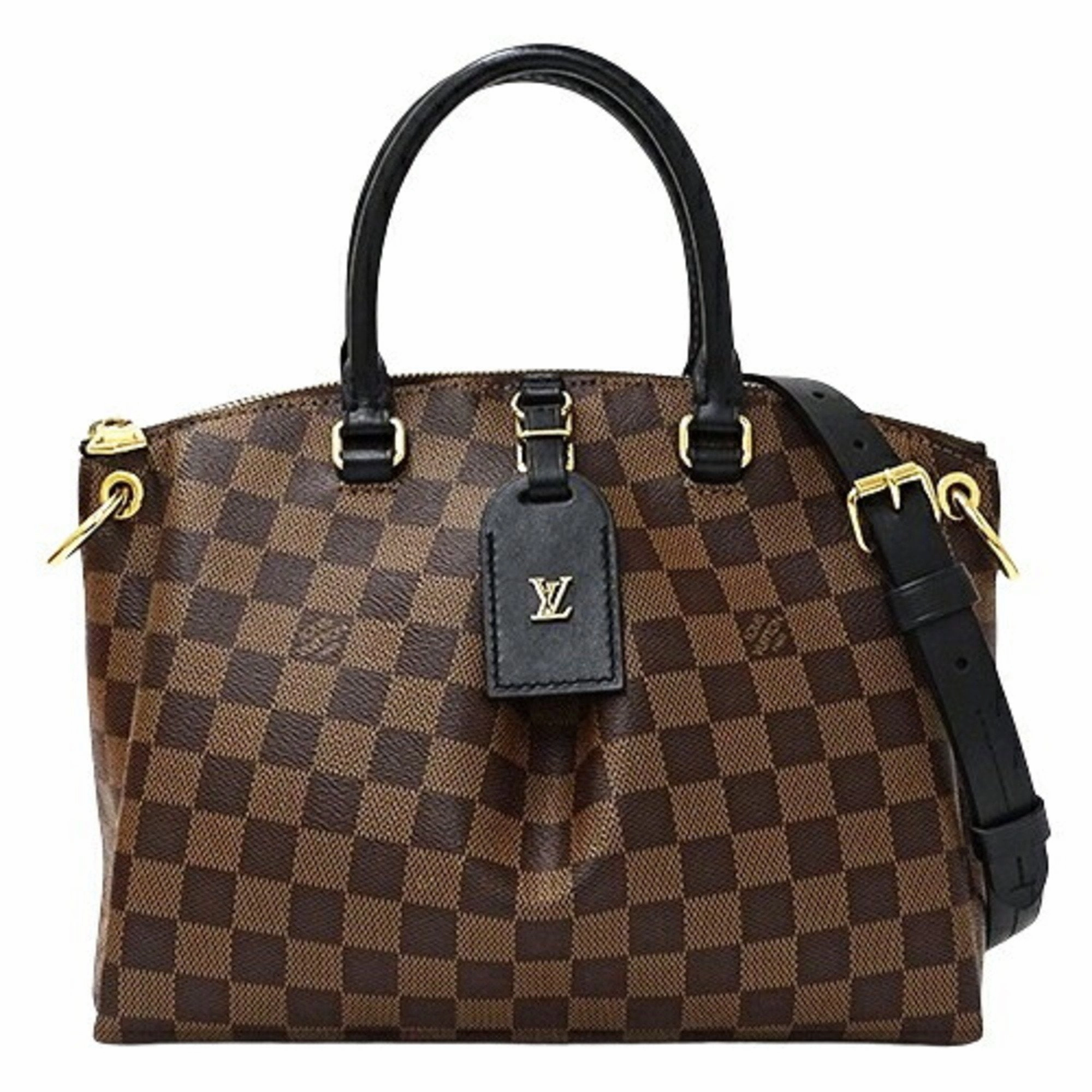 Louis Vuitton Damier Canvas Ebene Damier Canvas Handbag Shoulder Bag (Pre-Owned)