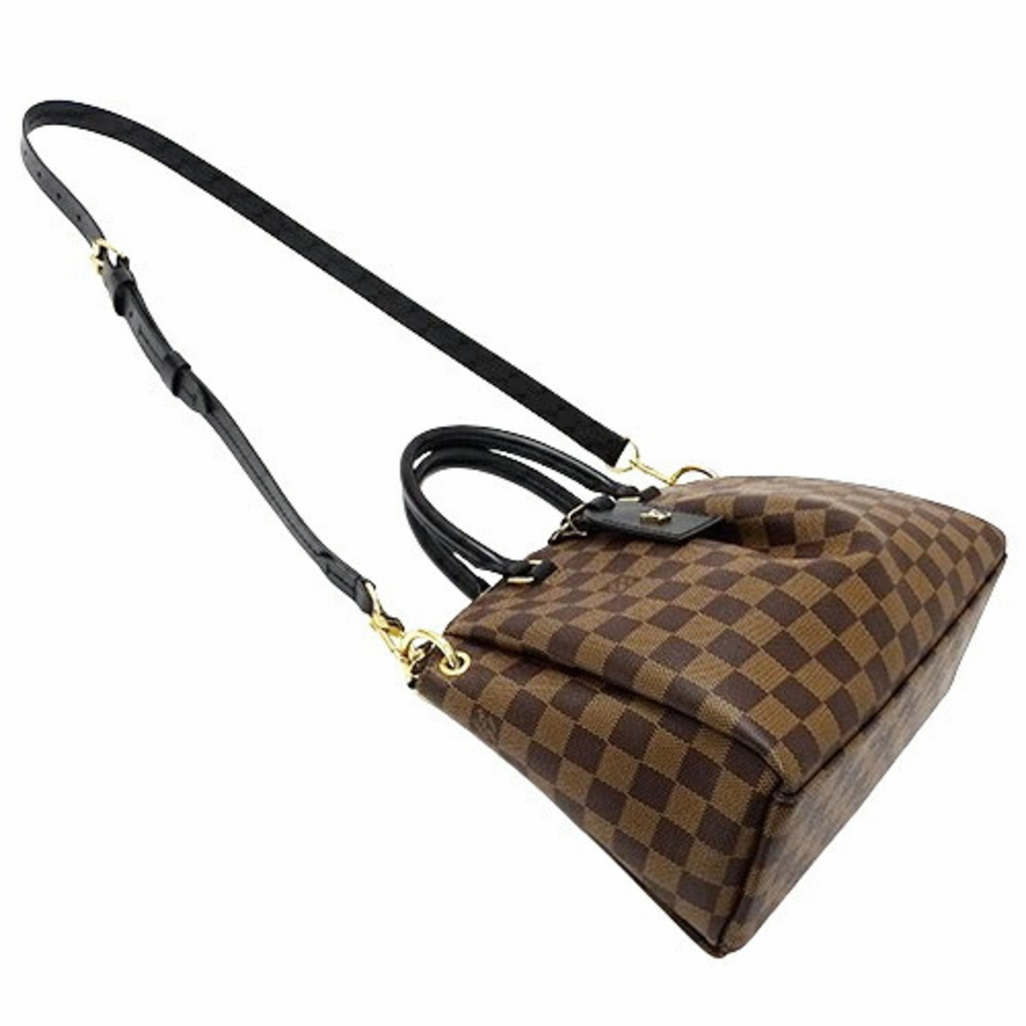 Louis Vuitton Damier Canvas Ebene Damier Canvas Handbag Shoulder Bag (Pre-Owned)