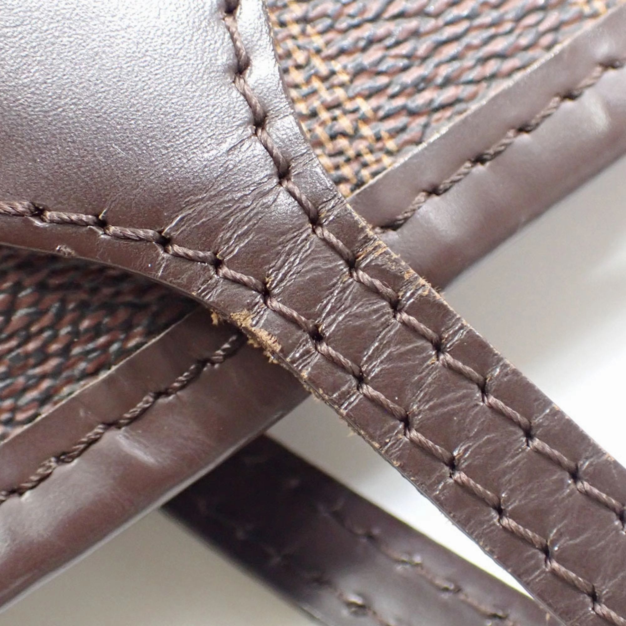 Louis Vuitton Damier Canvas Ebene Damier Canvas Tote Bag (Pre-Owned)
