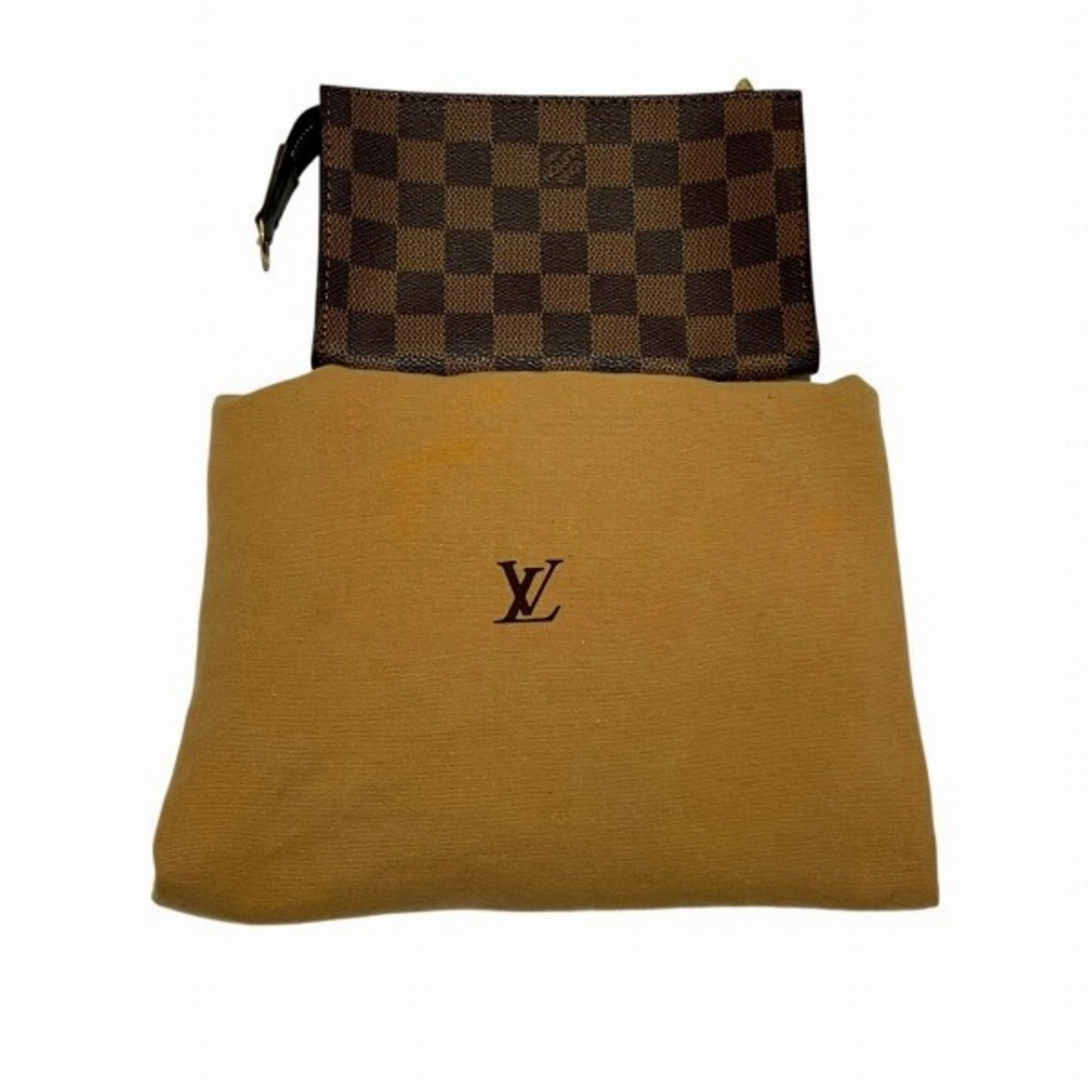 Louis Vuitton Damier Damier Canvas Damier Canvas Pouch Tote Bag (Pre-Owned)