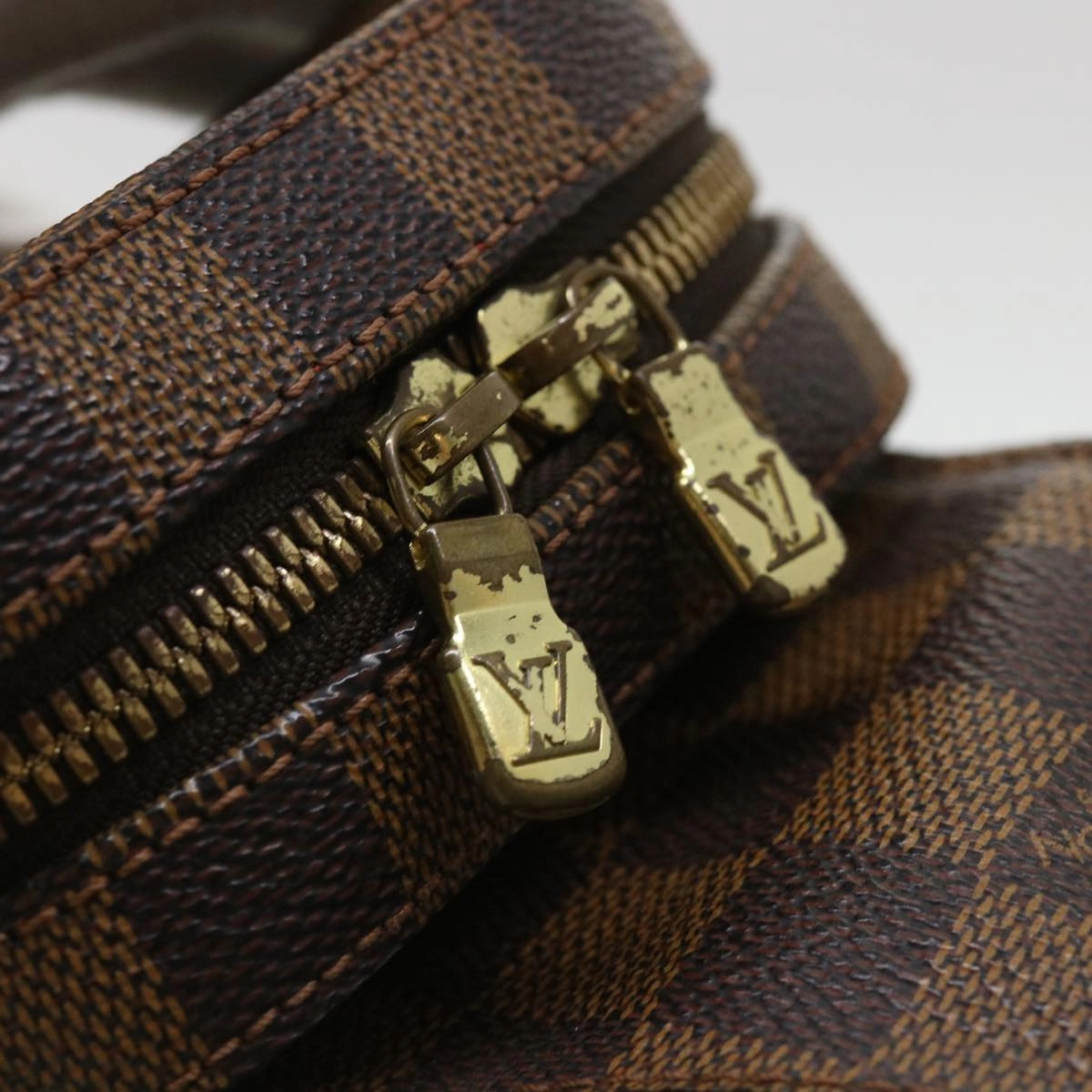LOUIS VUITTON Damier Ebene Geronimos Shoulder Bag N51994 LV 38819