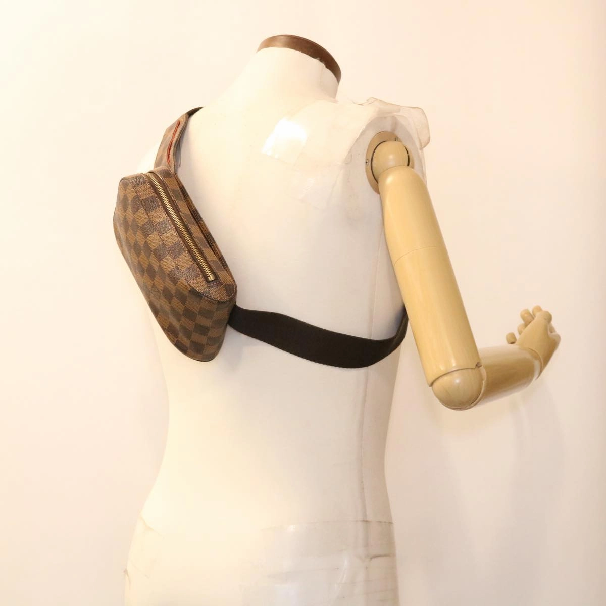 LOUIS VUITTON Damier Ebene Geronimos Shoulder Bag N51994 LV 38819
