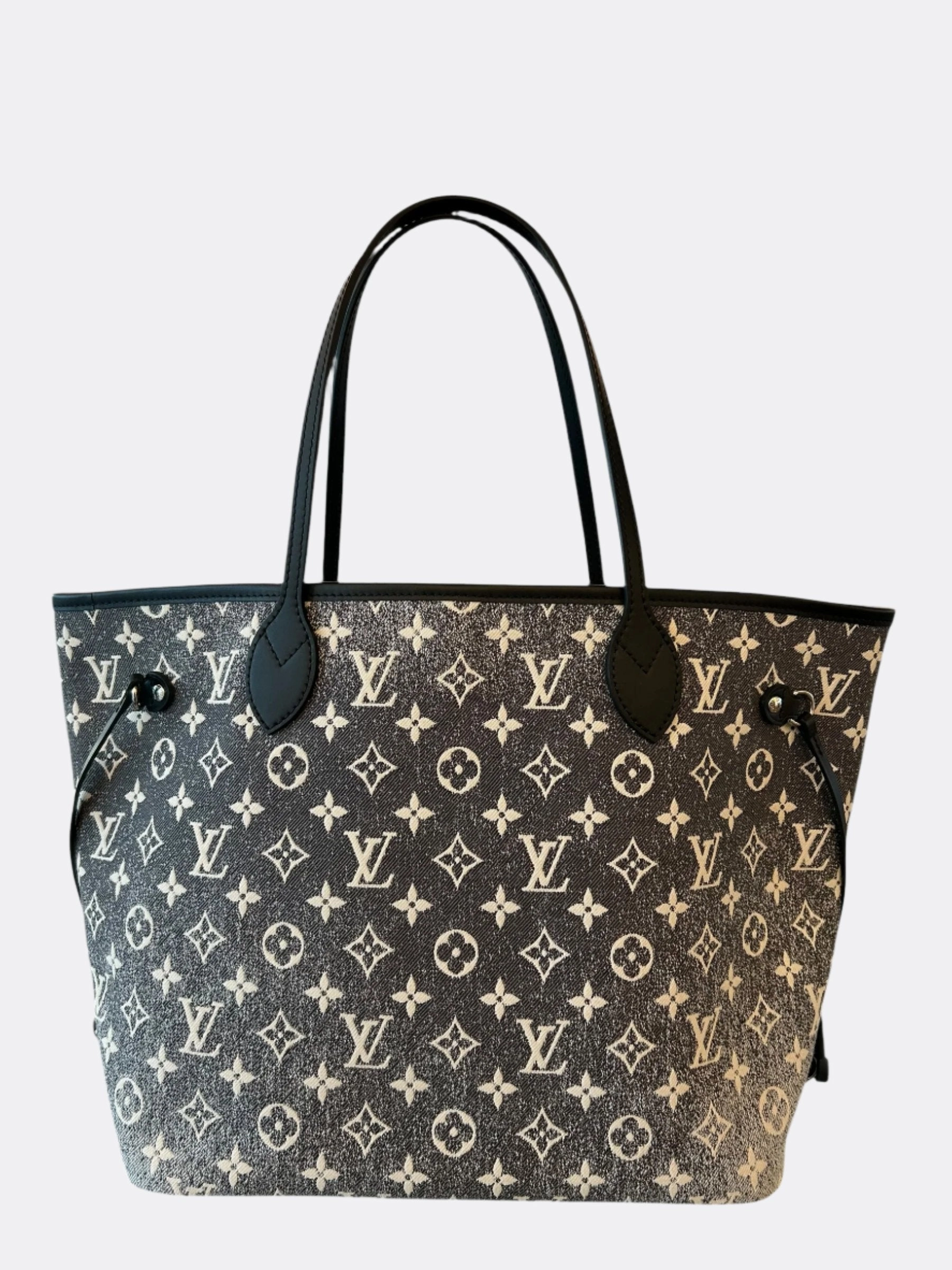 Louis Vuitton Denim Grey & White Neverfull MM