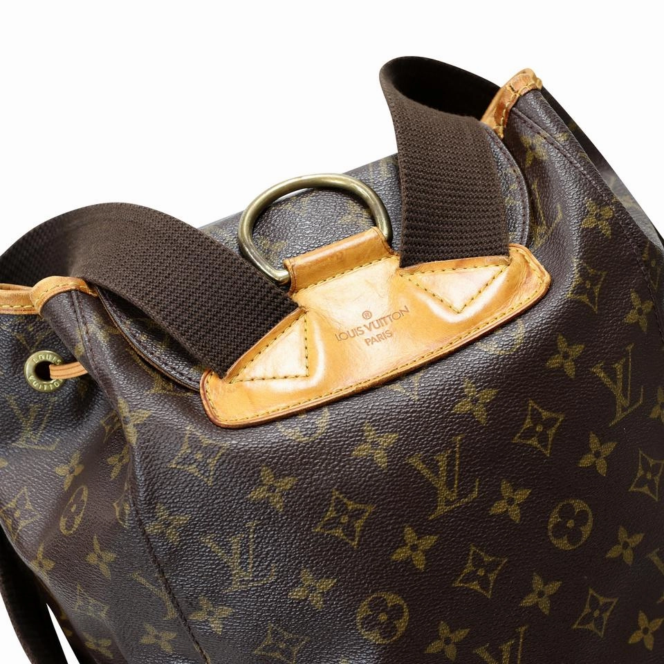 Louis Vuitton Drawstring Montsouris Monogram Canvas Backpack LV-B0505P-0001