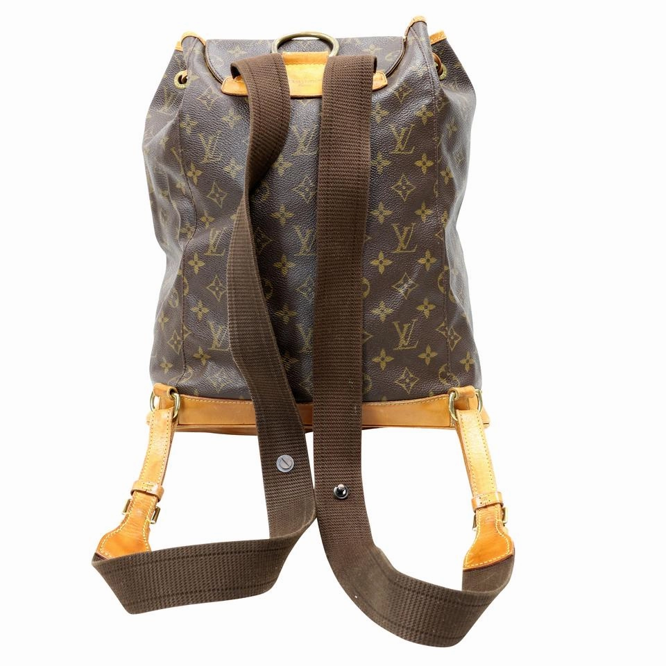 Louis Vuitton Drawstring Montsouris Monogram Canvas Backpack LV-B0505P-0001