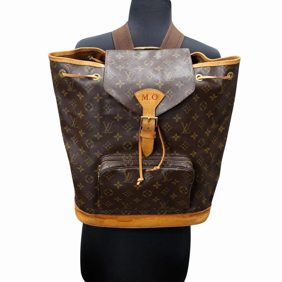 Louis Vuitton Drawstring Montsouris Monogram Canvas Backpack LV-B0505P-0001