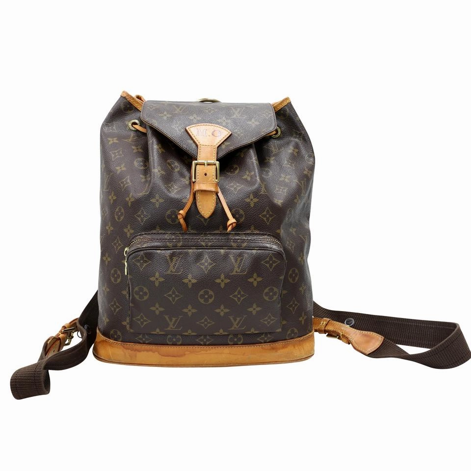 Louis Vuitton Drawstring Montsouris Monogram Canvas Backpack LV-B0505P-0001