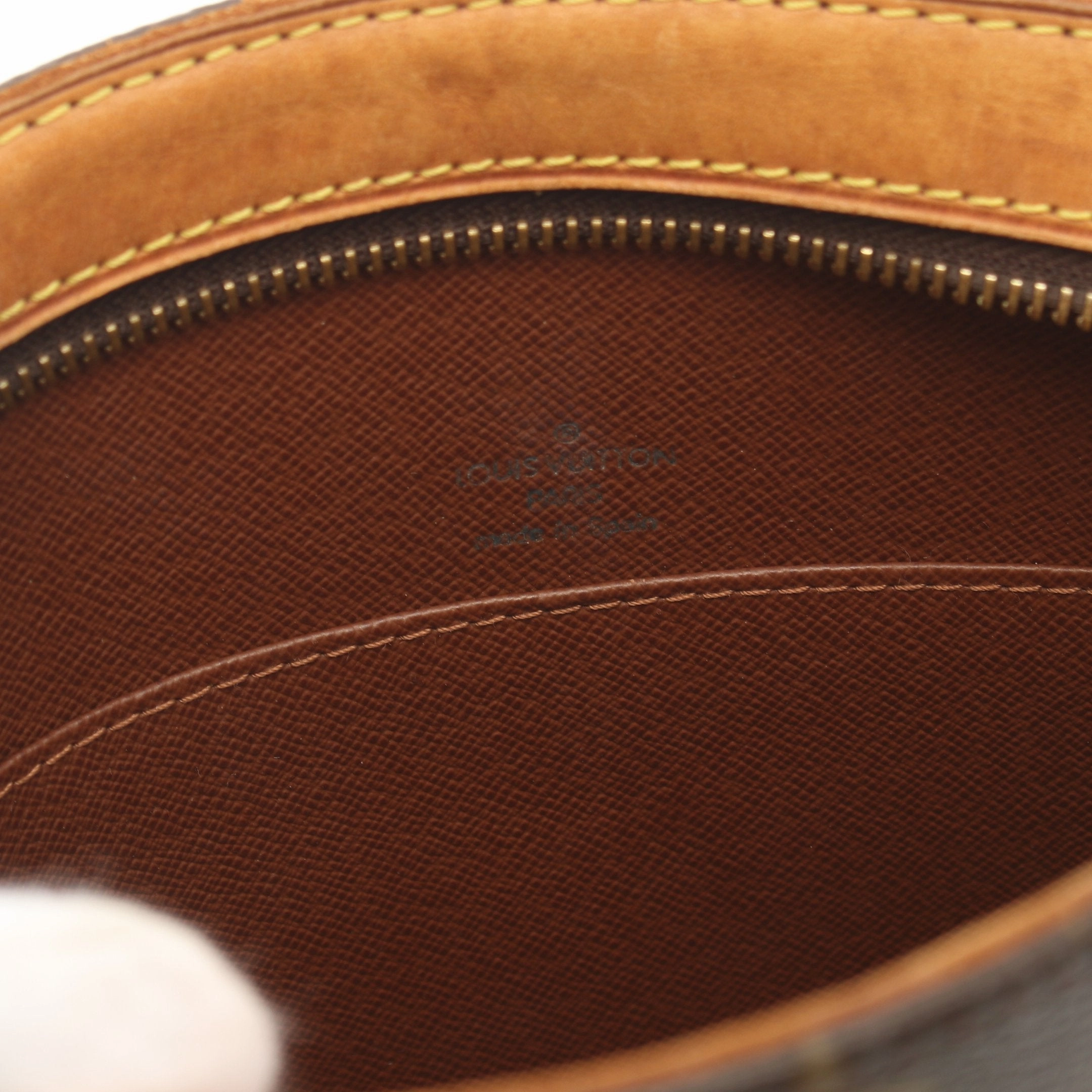 Louis Vuitton Druot Monogram Shoulder Bag Pvc Leather Brown