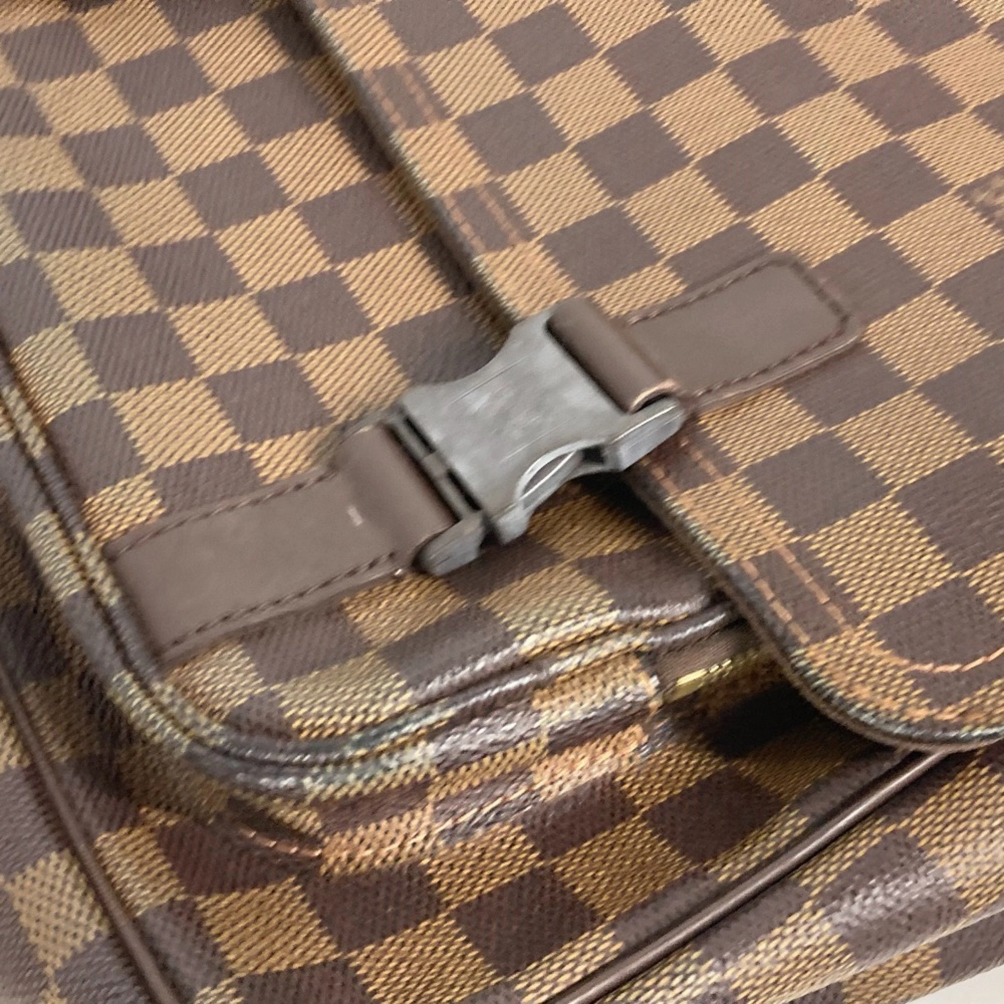 Louis Vuitton Ebene Damier Canvas Messenger Bag Shoulder Bag (Pre-Owned)