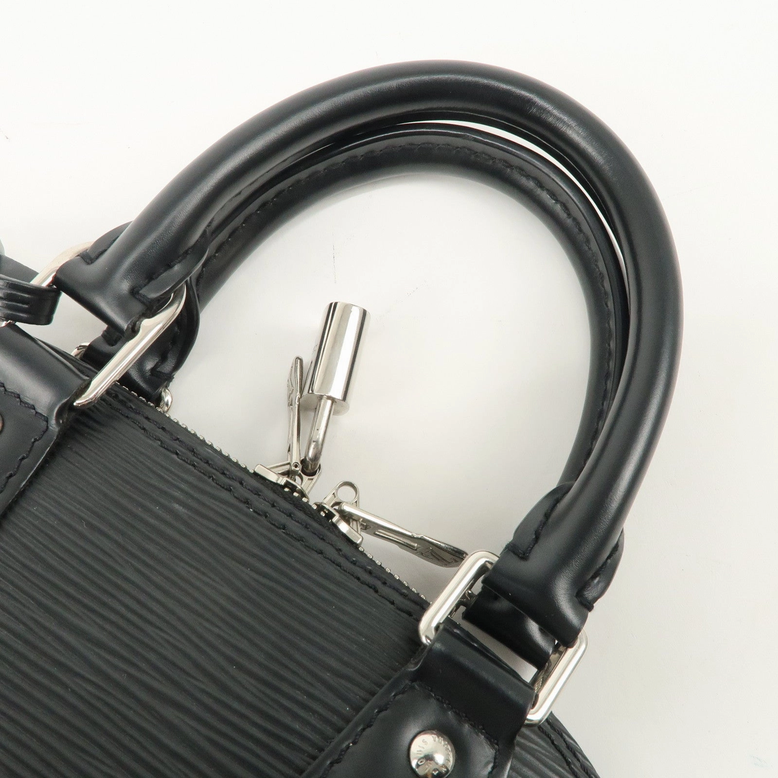Louis Vuitton Epi Alma BB 2WAY Shoulder Bag Noir Black M40862