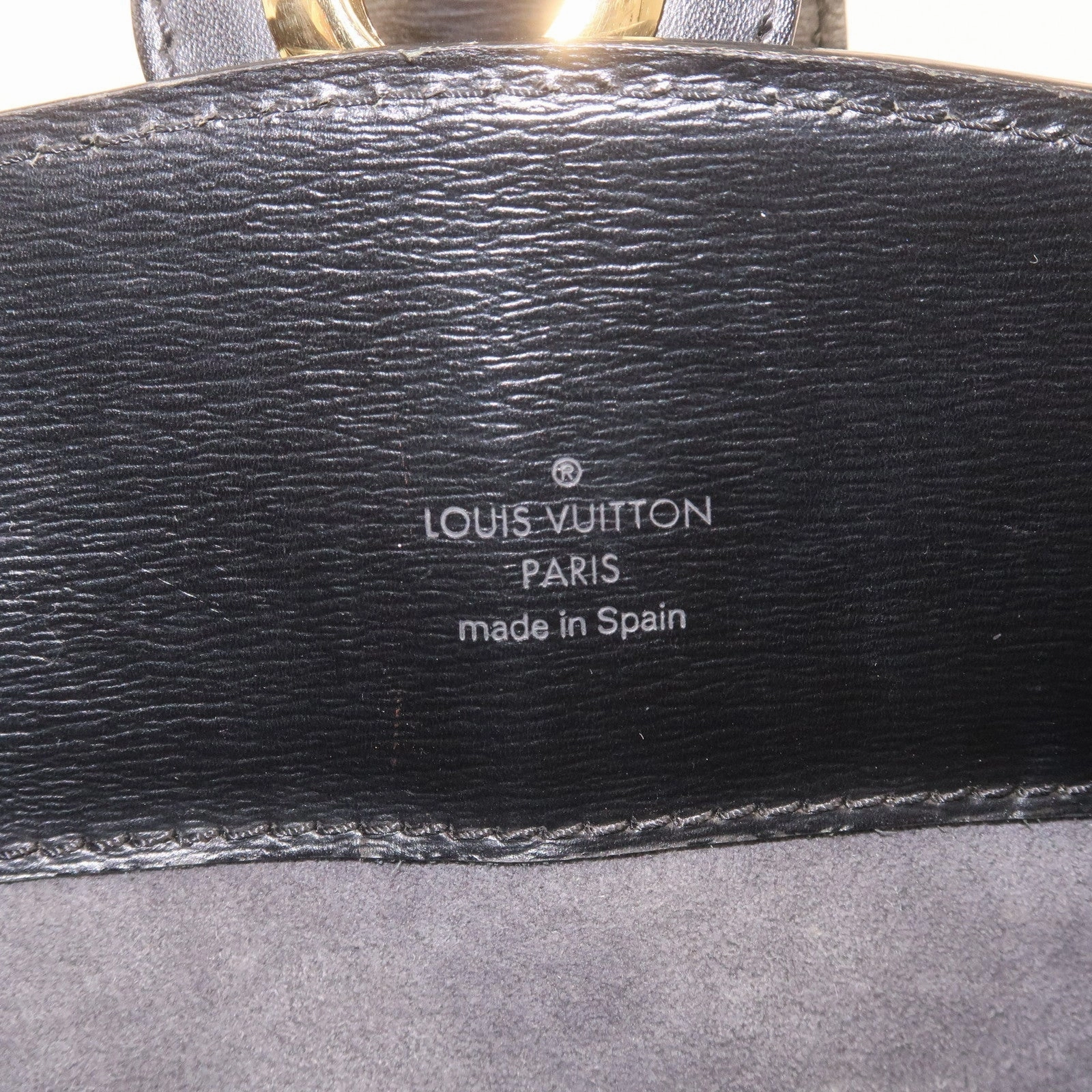 Louis Vuitton Epi Cluny Shoulder Bag Black Noir M52252