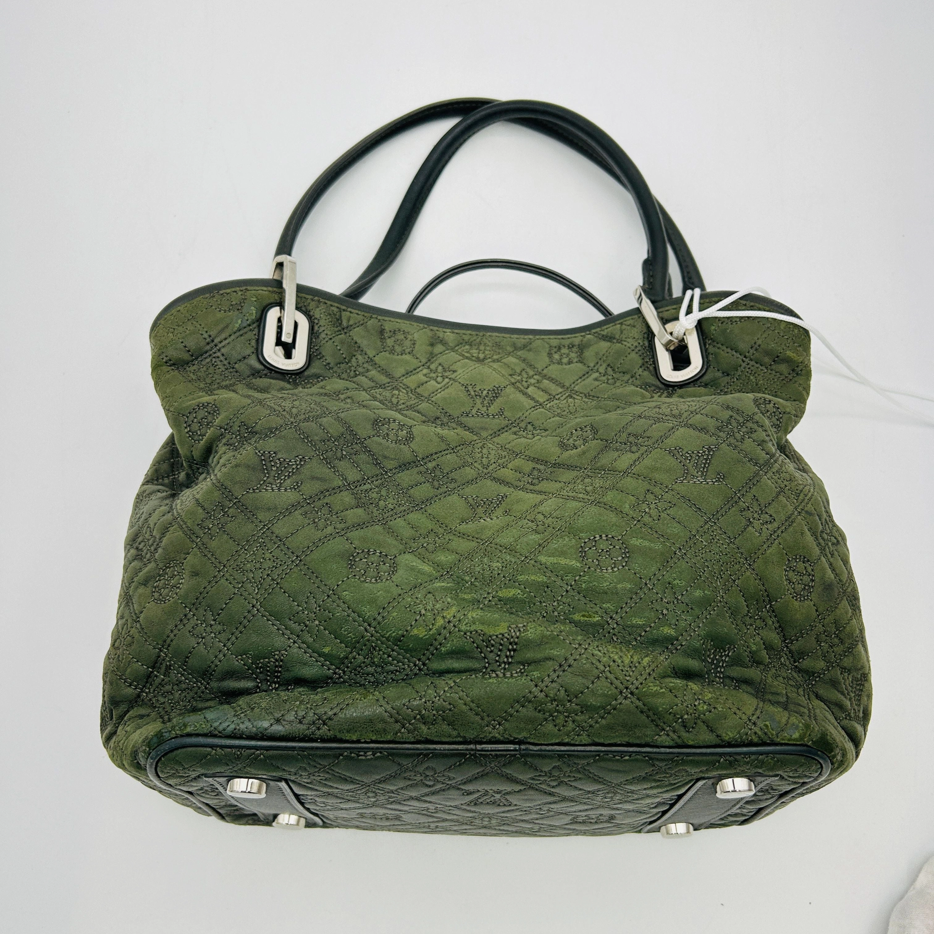 Louis Vuitton Fumee Monogram Antheia Leather Lilia PM Green Shoulder Bag LA1205