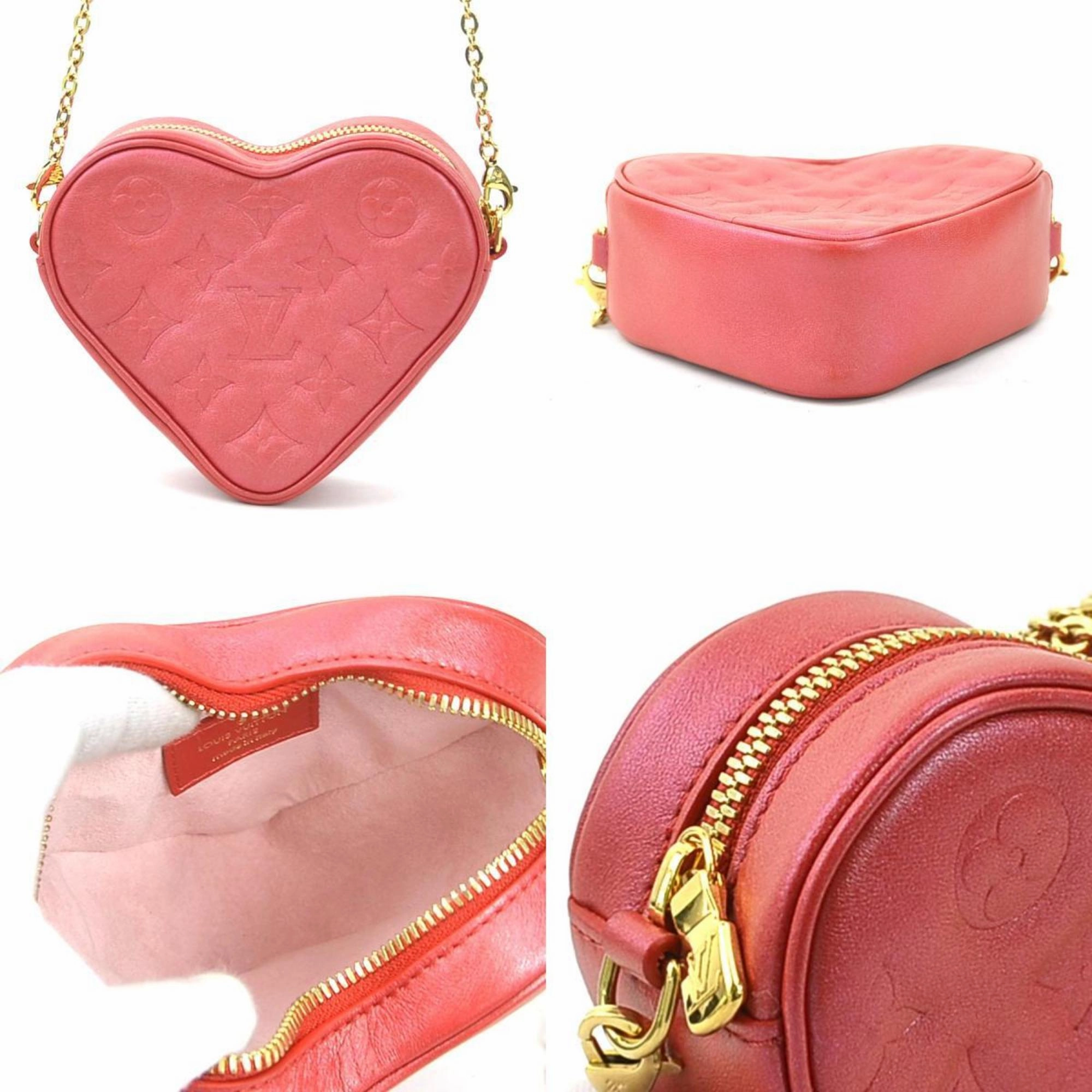 Louis Vuitton Heart On Chain Leather Shoulder Bag (Pre-Owned)