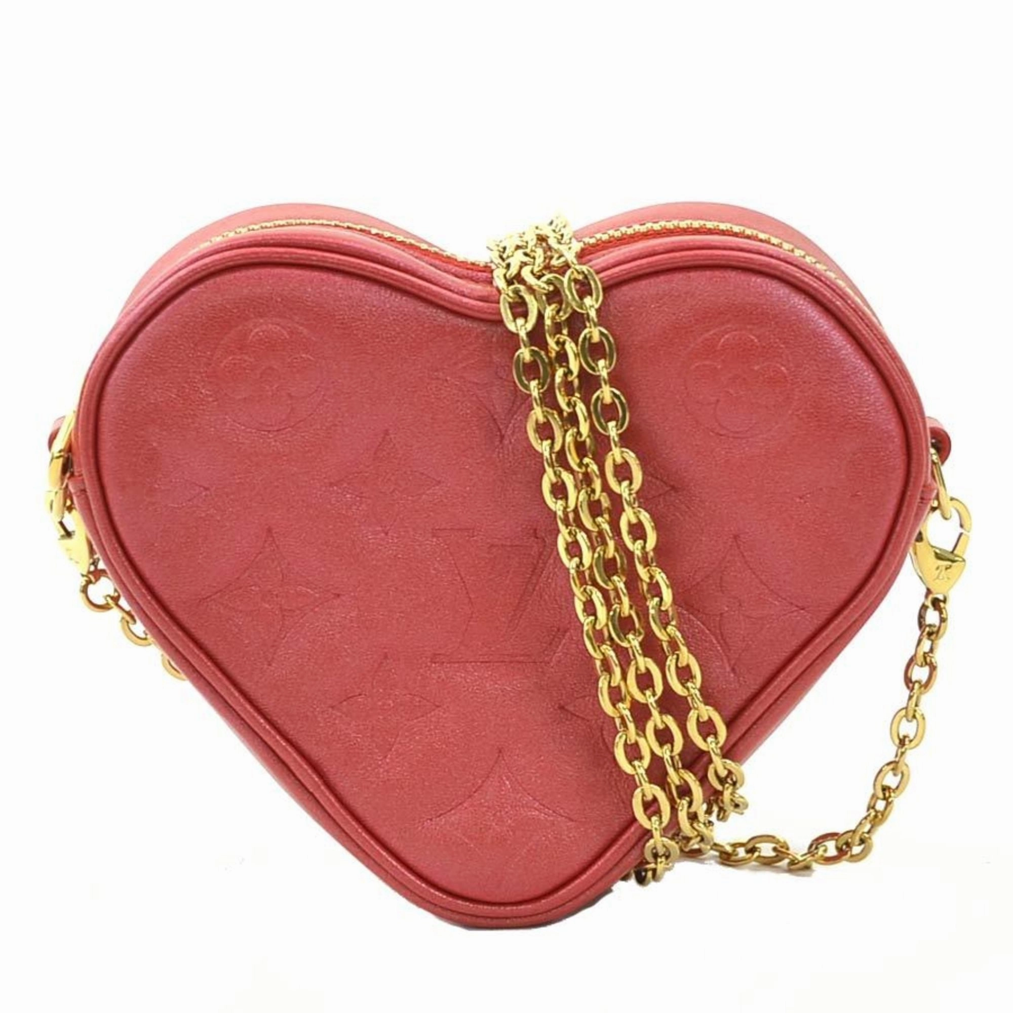 Louis Vuitton Heart On Chain Leather Shoulder Bag (Pre-Owned)