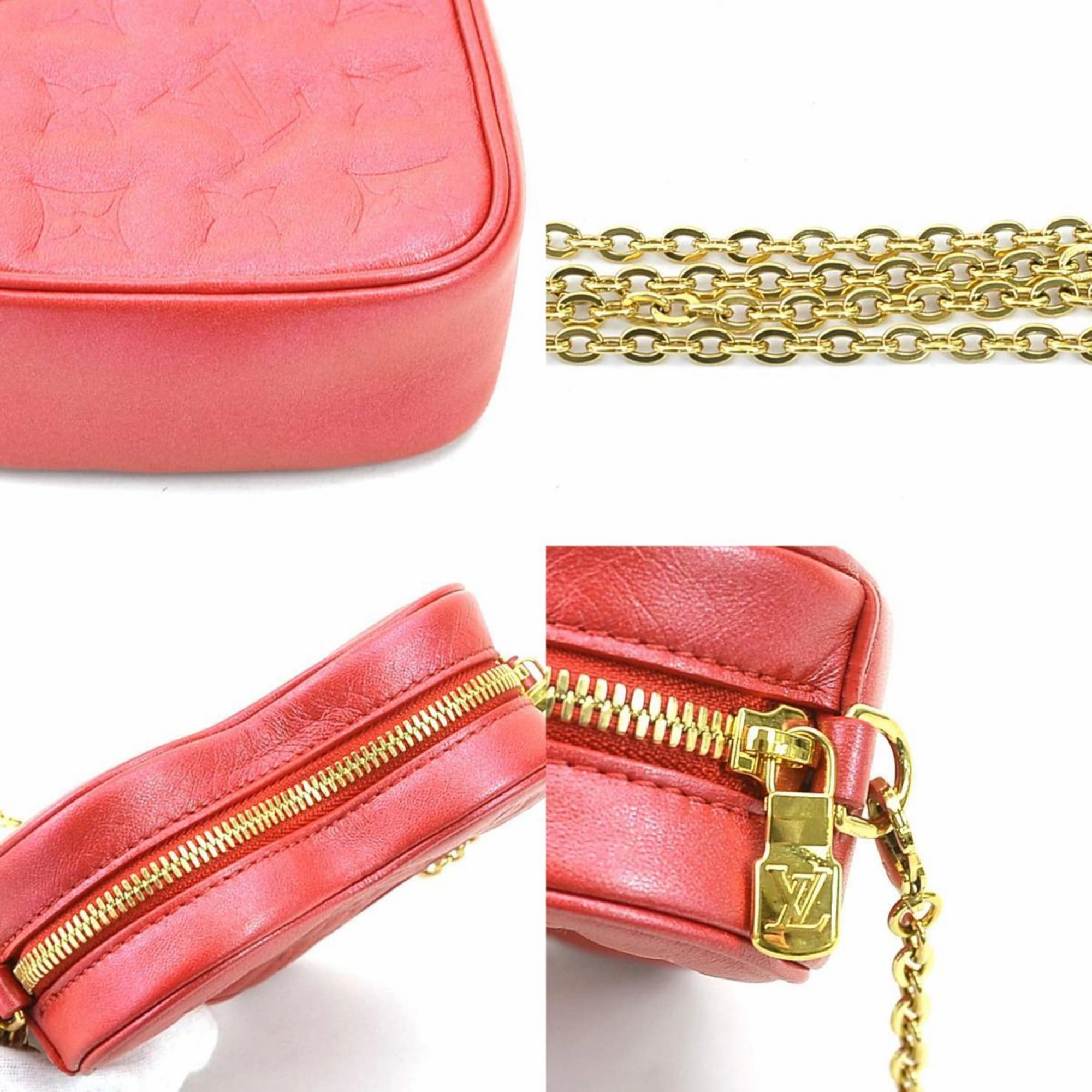 Louis Vuitton Heart On Chain Leather Shoulder Bag (Pre-Owned)