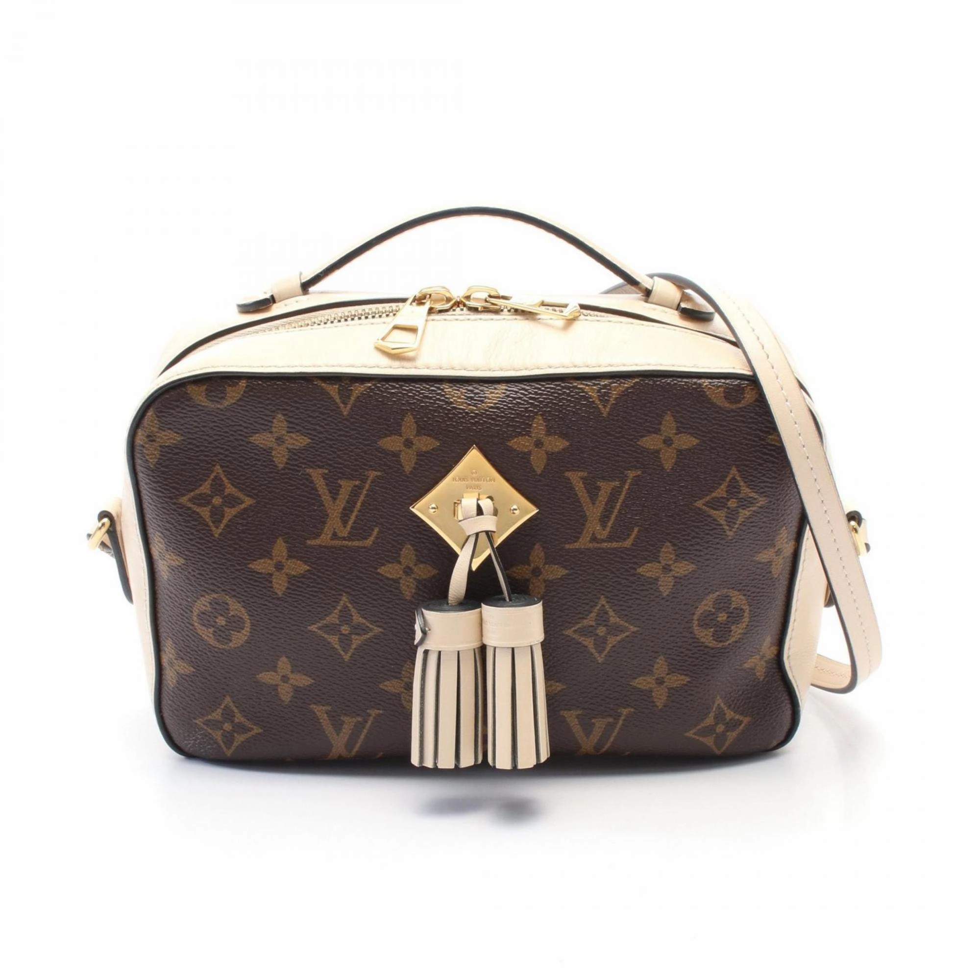 Louis Vuitton ivory Monogram Monogram Leather Shoulder Bag (Pre-Owned)