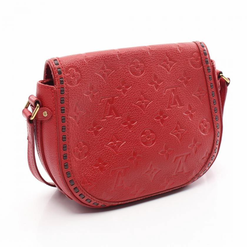Louis Vuitton Juno Monogram Empreinte Red Leather Shoulder Bag
