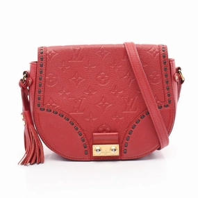 Louis Vuitton Juno Monogram Empreinte Red Leather Shoulder Bag