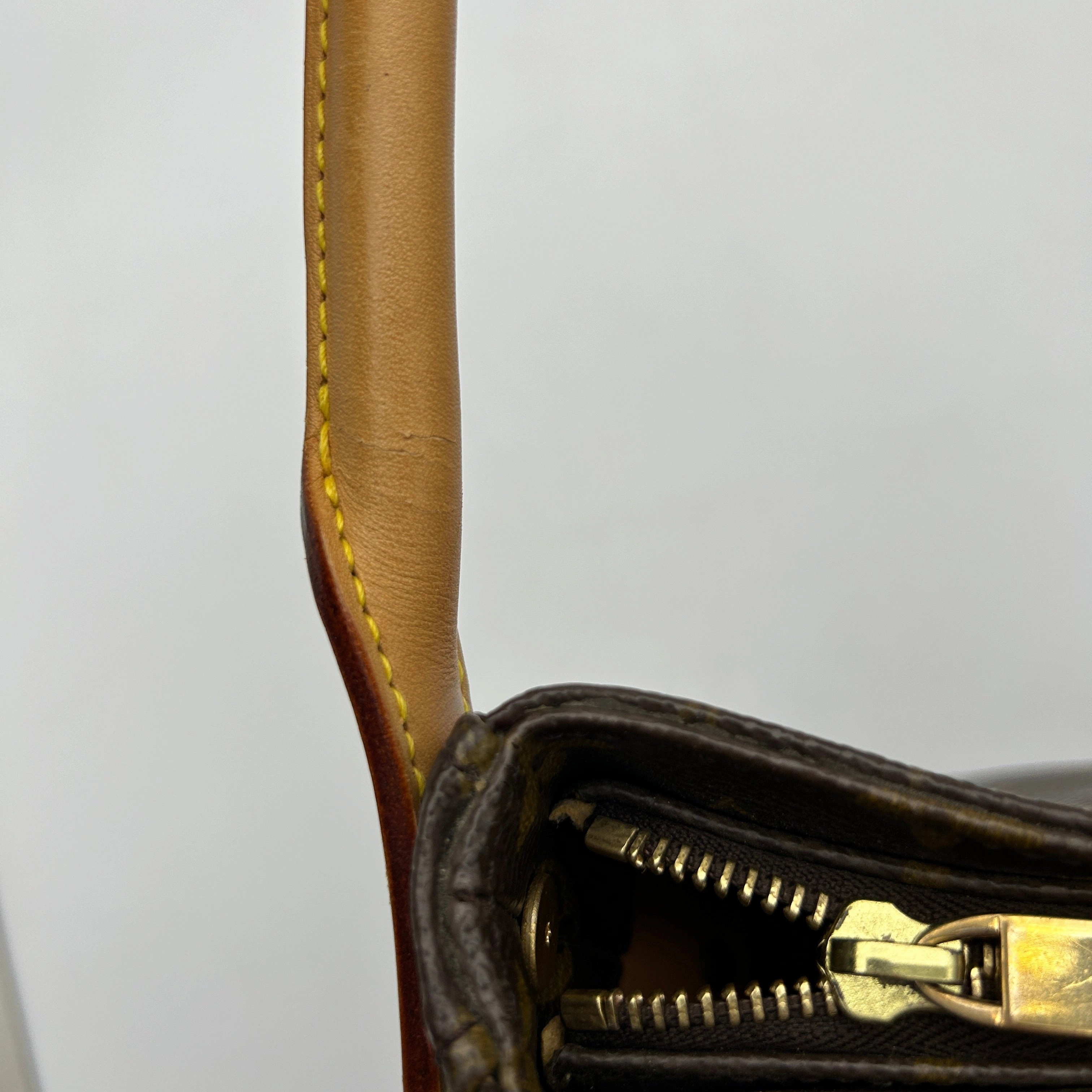Louis Vuitton Looping GM Monogram Canvas Shoulder Bag Brown Large