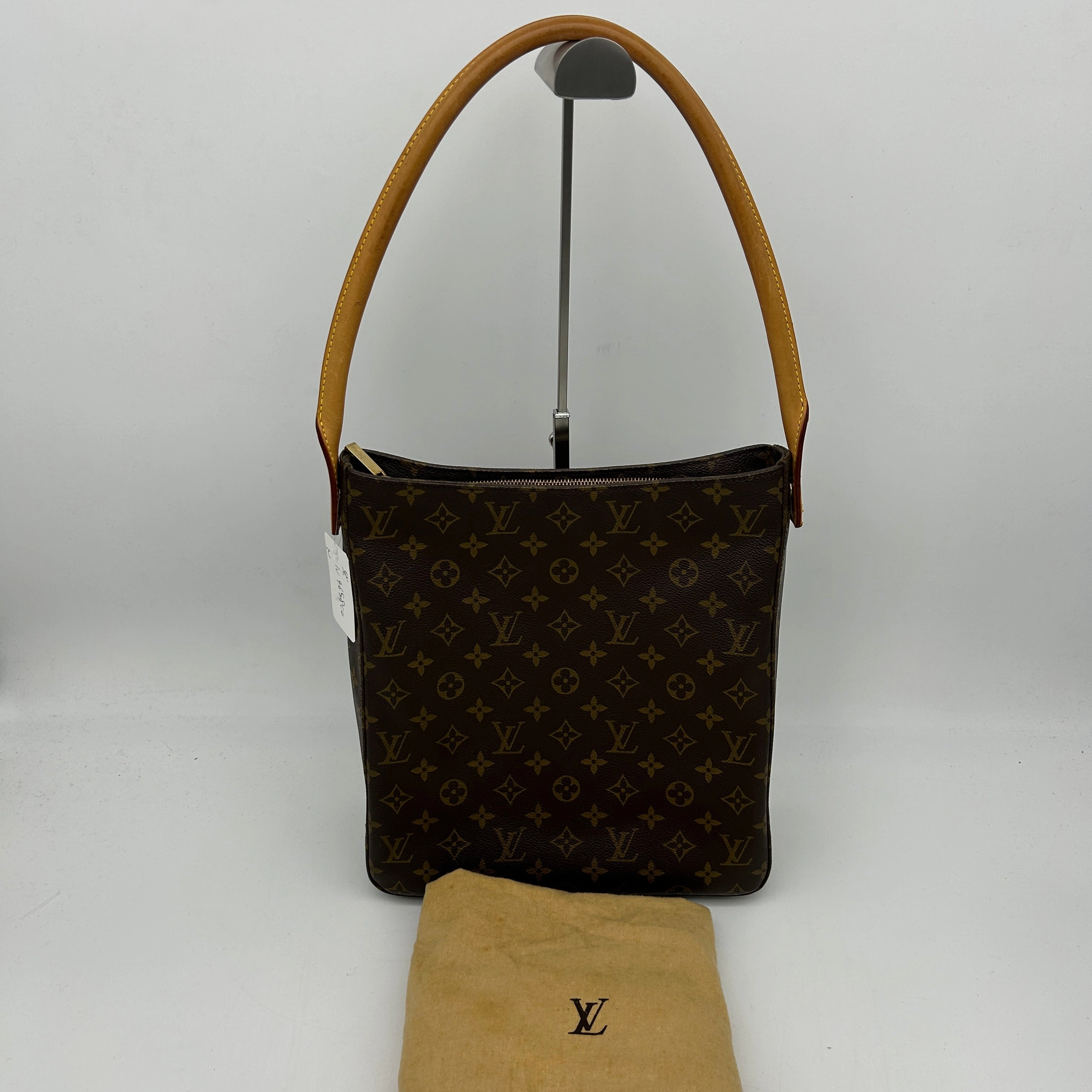 Louis Vuitton Looping GM Monogram Canvas Shoulder Bag Brown Large