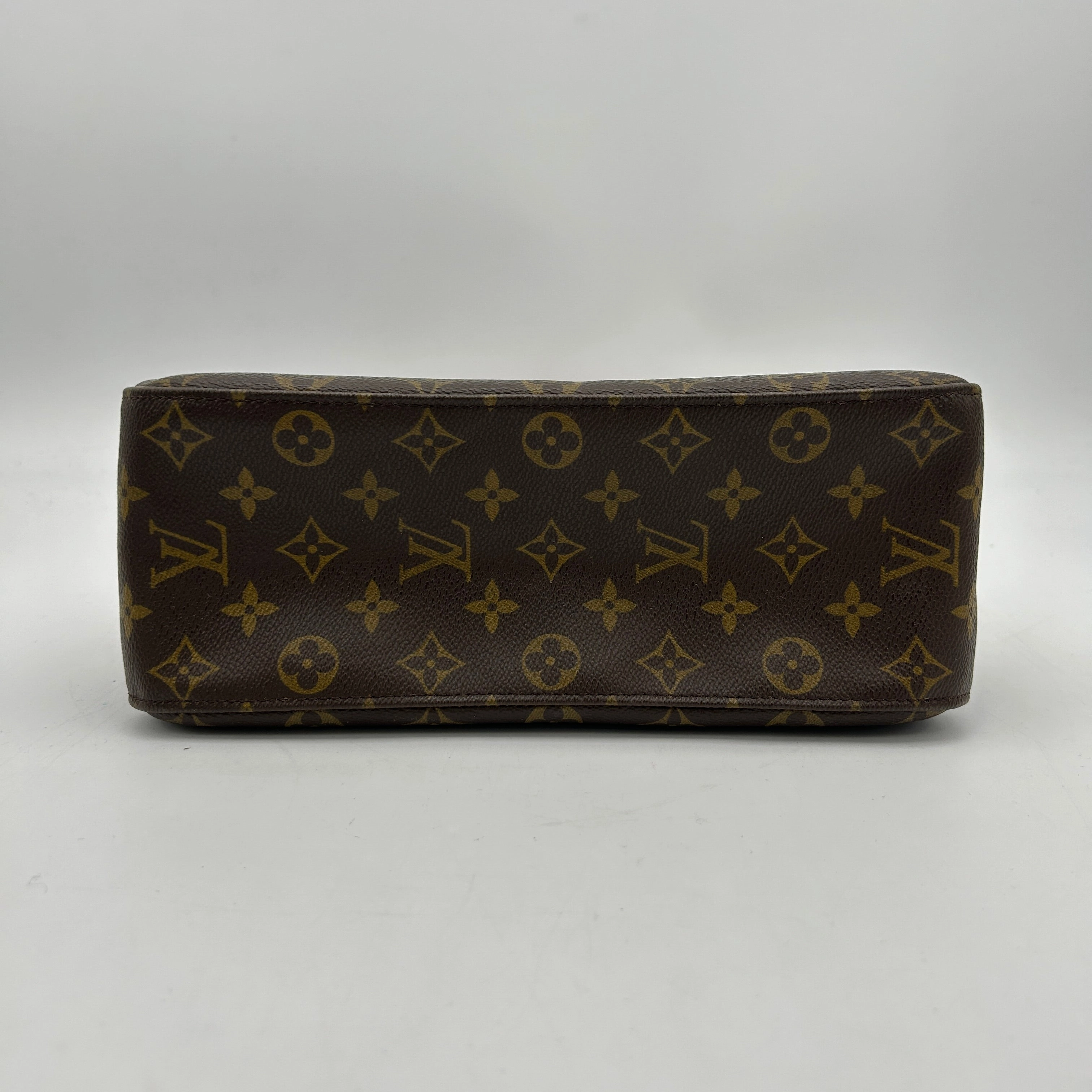 Louis Vuitton Looping GM Monogram Canvas Shoulder Bag Brown Large
