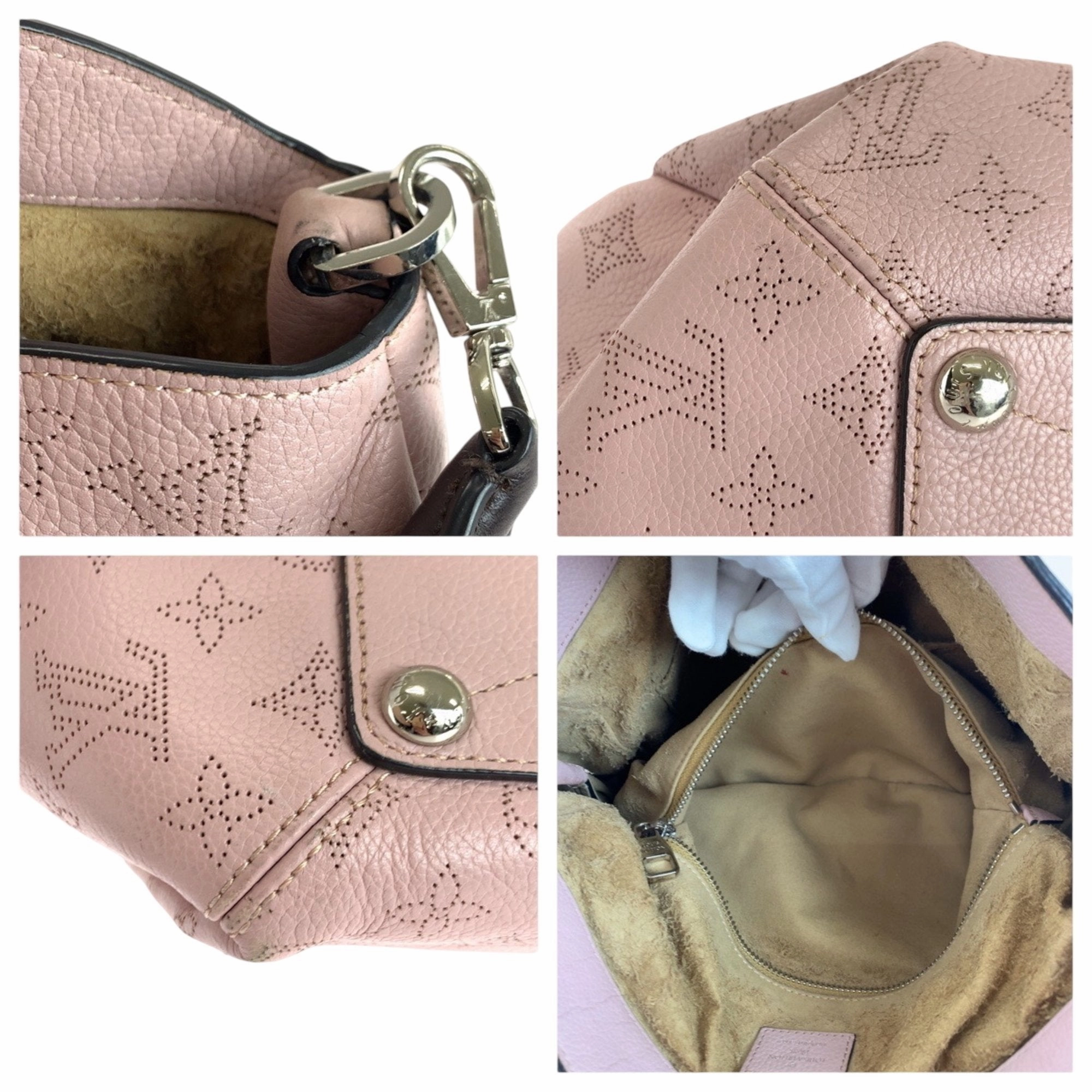 Louis Vuitton Magnolia pink Leather Handbag Shoulder Bag (Pre-Owned)