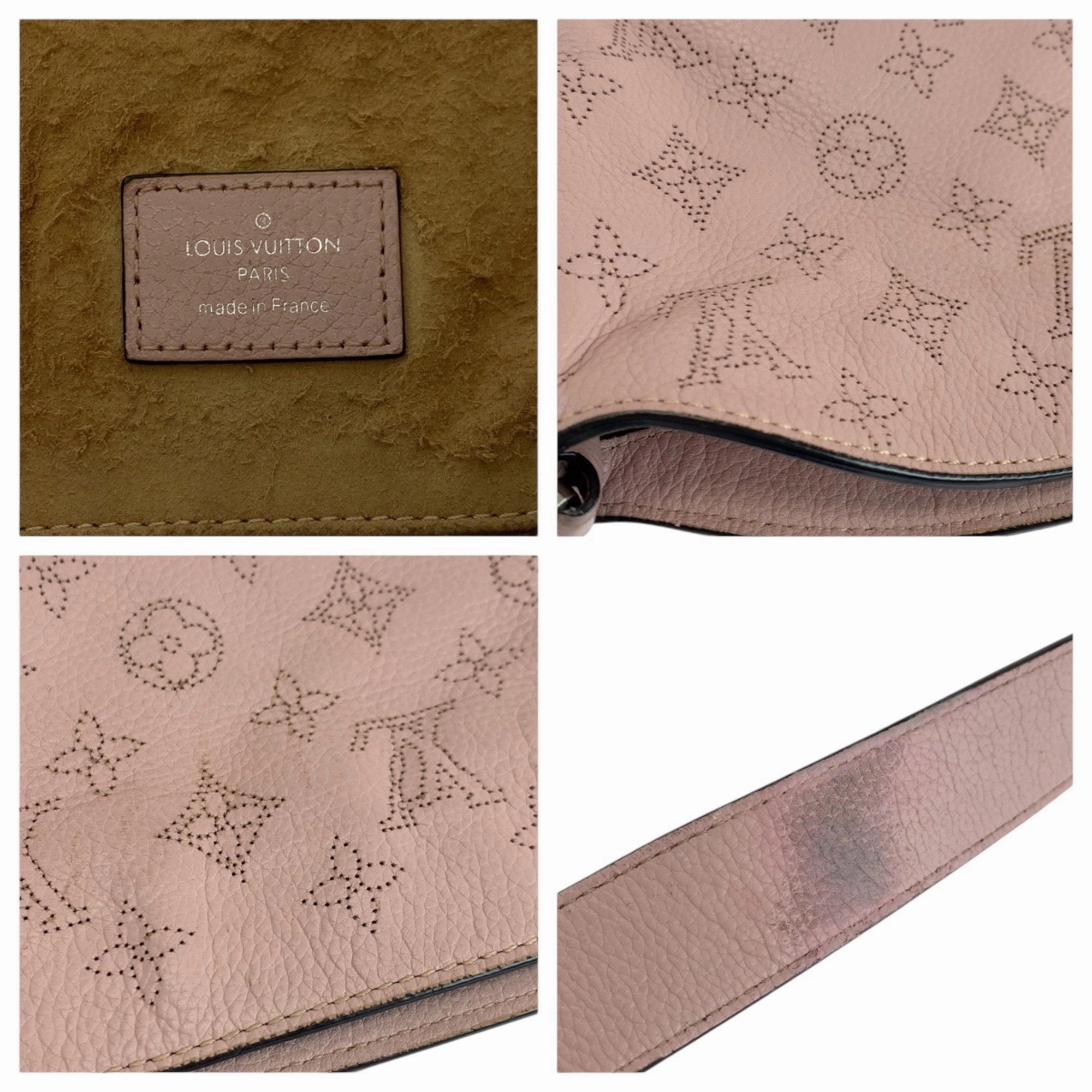 Louis Vuitton Magnolia pink Leather Handbag Shoulder Bag (Pre-Owned)