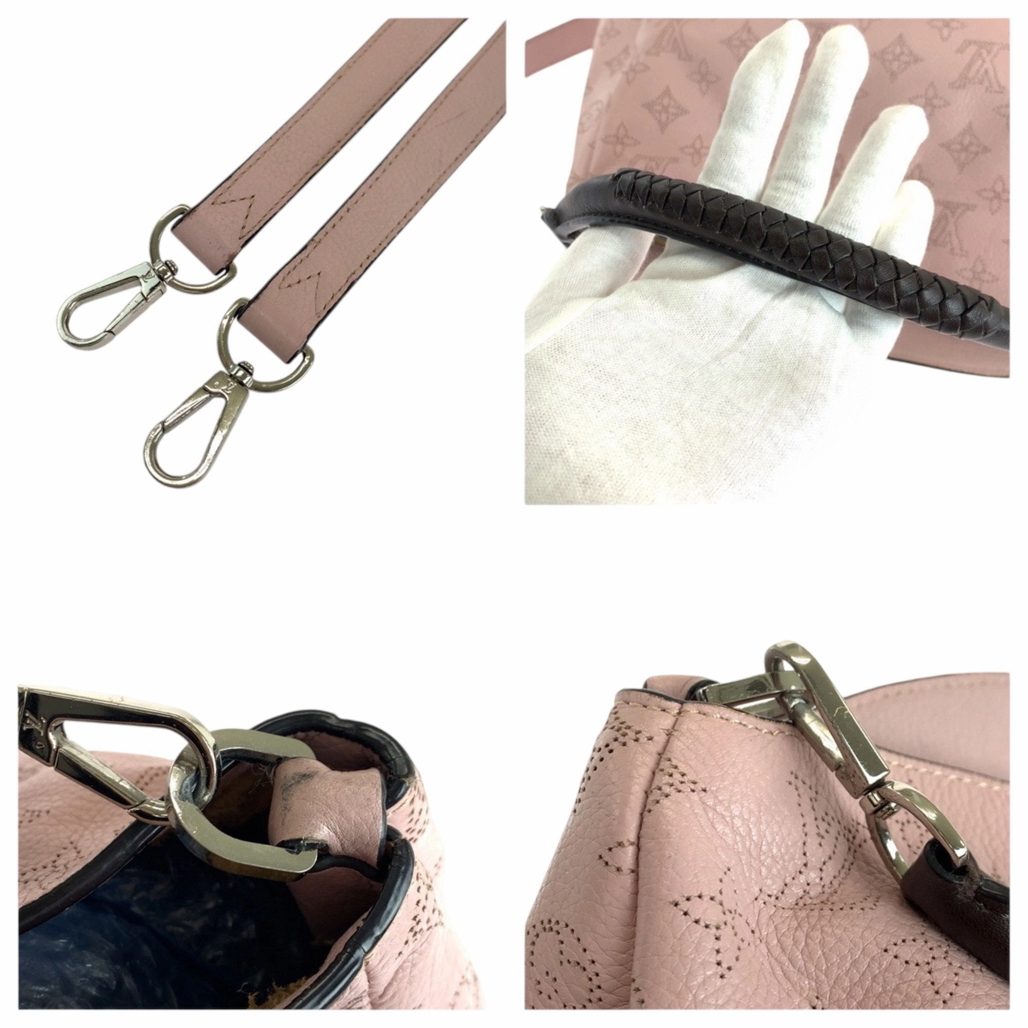 Louis Vuitton Magnolia pink Leather Handbag Shoulder Bag (Pre-Owned)