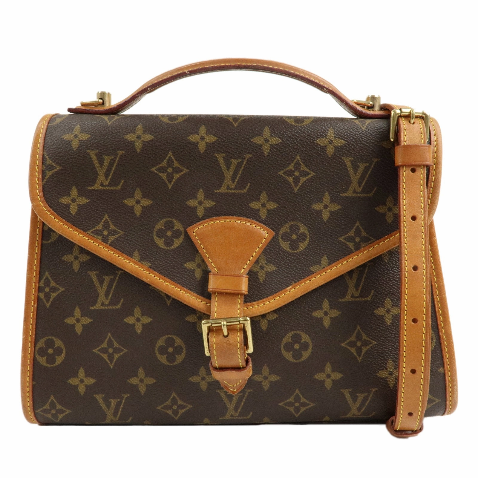 Louis Vuitton Monogram Bel Air Shoulder Bag Brown M51122