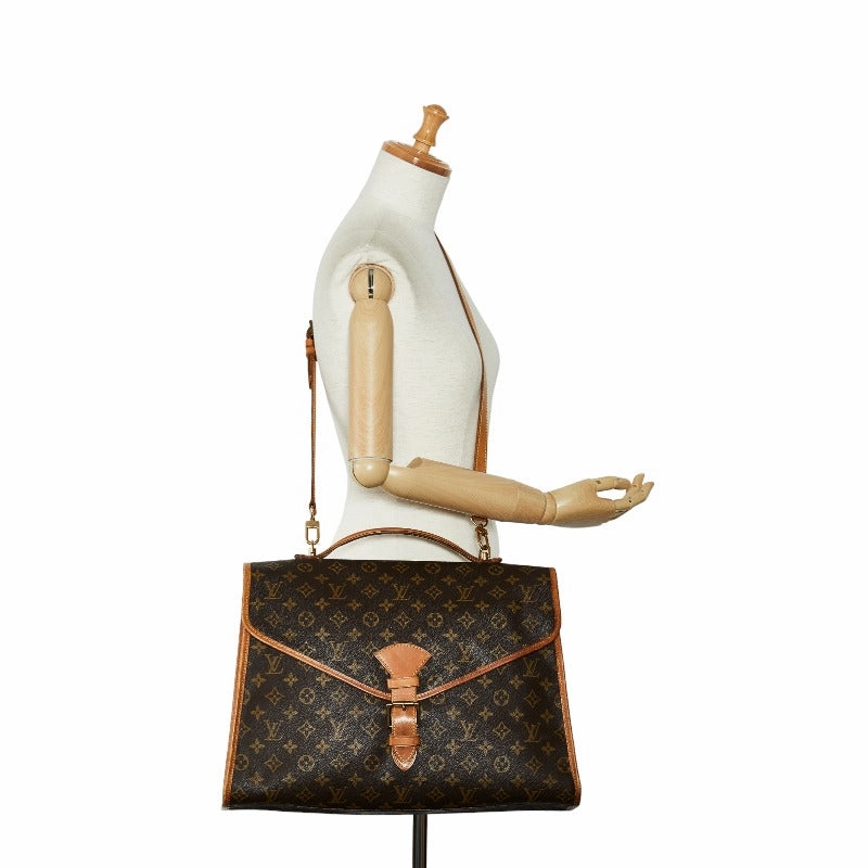 Louis Vuitton Monogram Beverly Handbag Shoulder Bag M51121 Brown