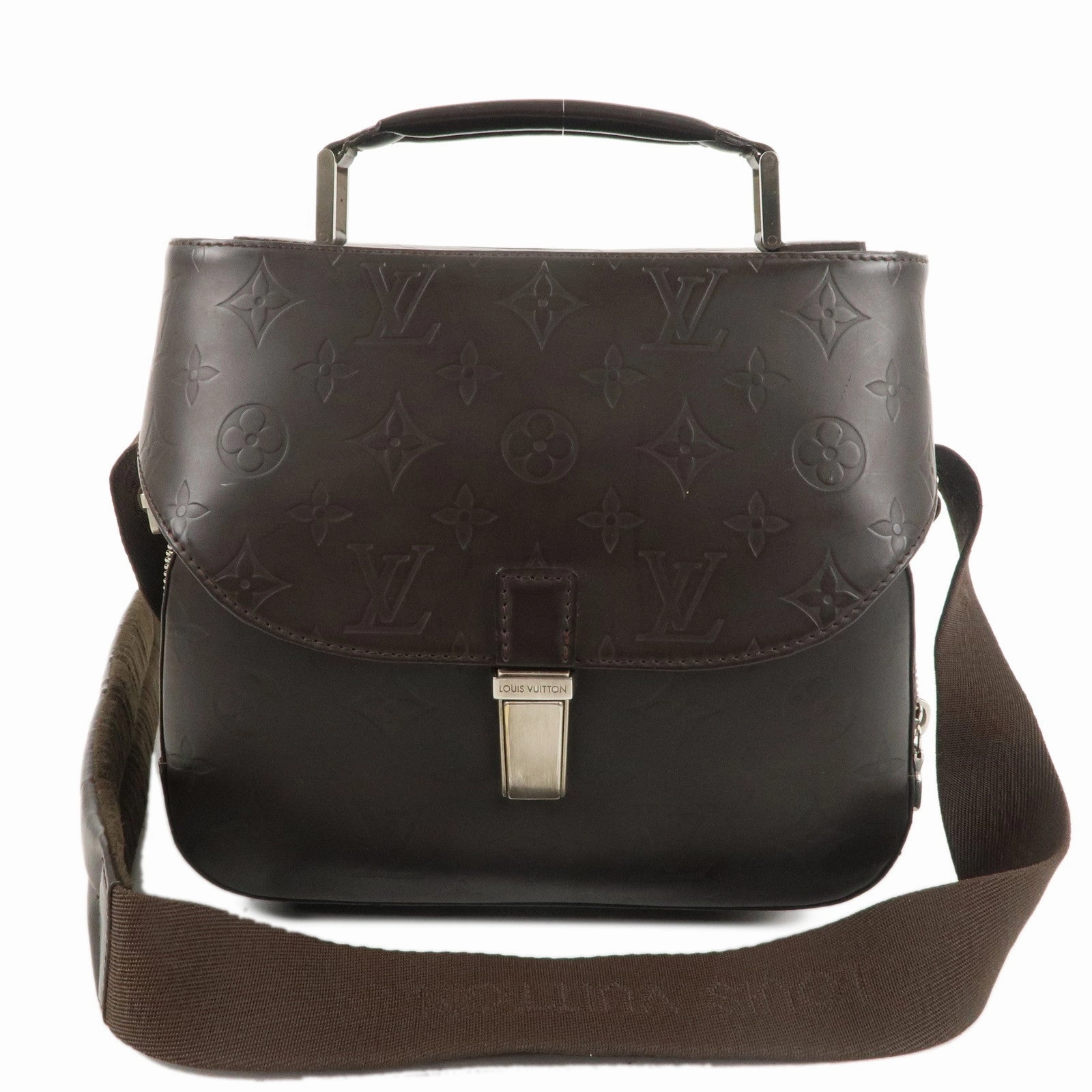 Louis Vuitton Monogram Glac Charlie Shoulder Bag Brown M46510