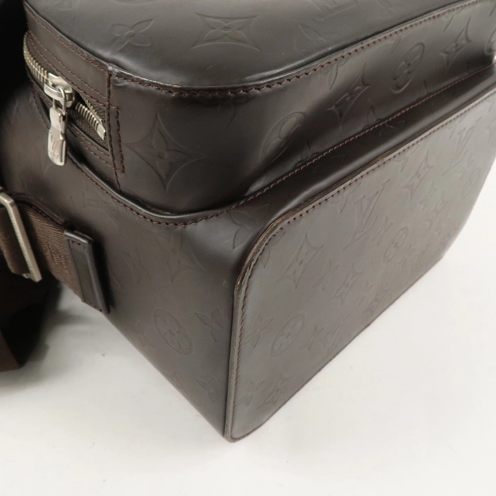 Louis Vuitton Monogram Glac Charlie Shoulder Bag Brown M46510