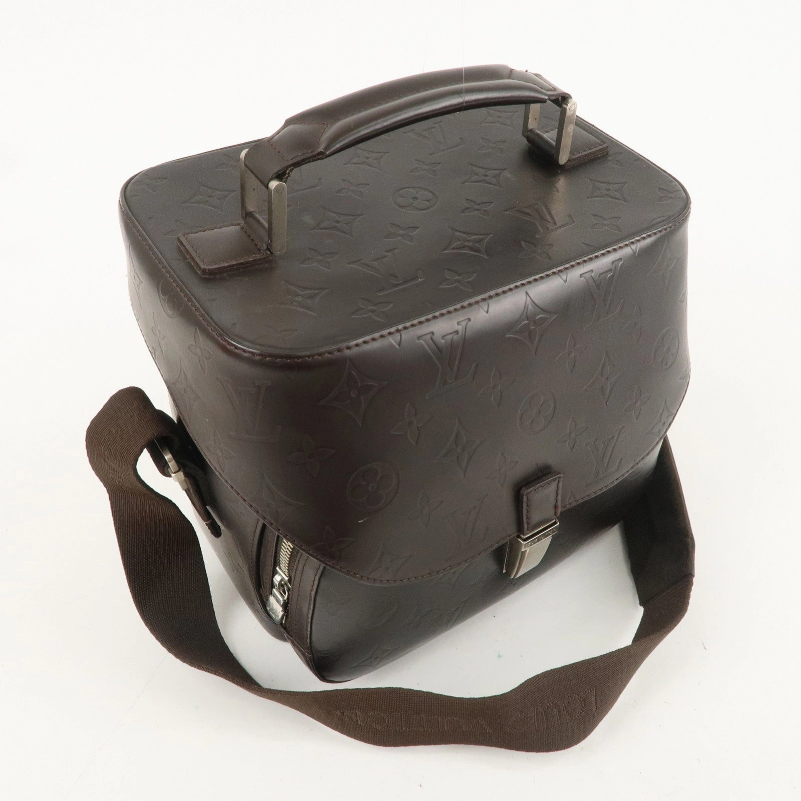 Louis Vuitton Monogram Glac Charlie Shoulder Bag Brown M46510