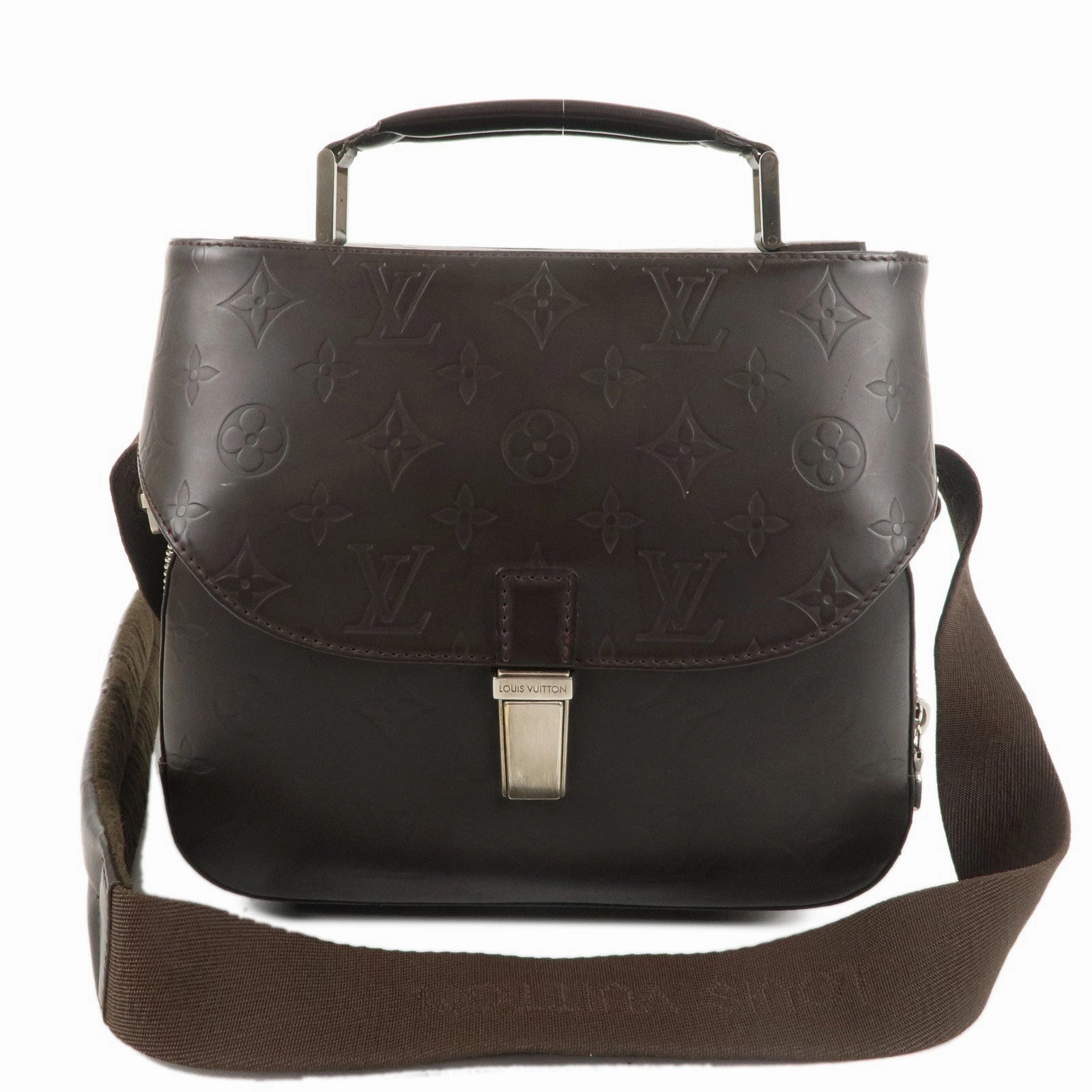 Louis Vuitton Monogram Glac Charlie Shoulder Bag Brown M46510