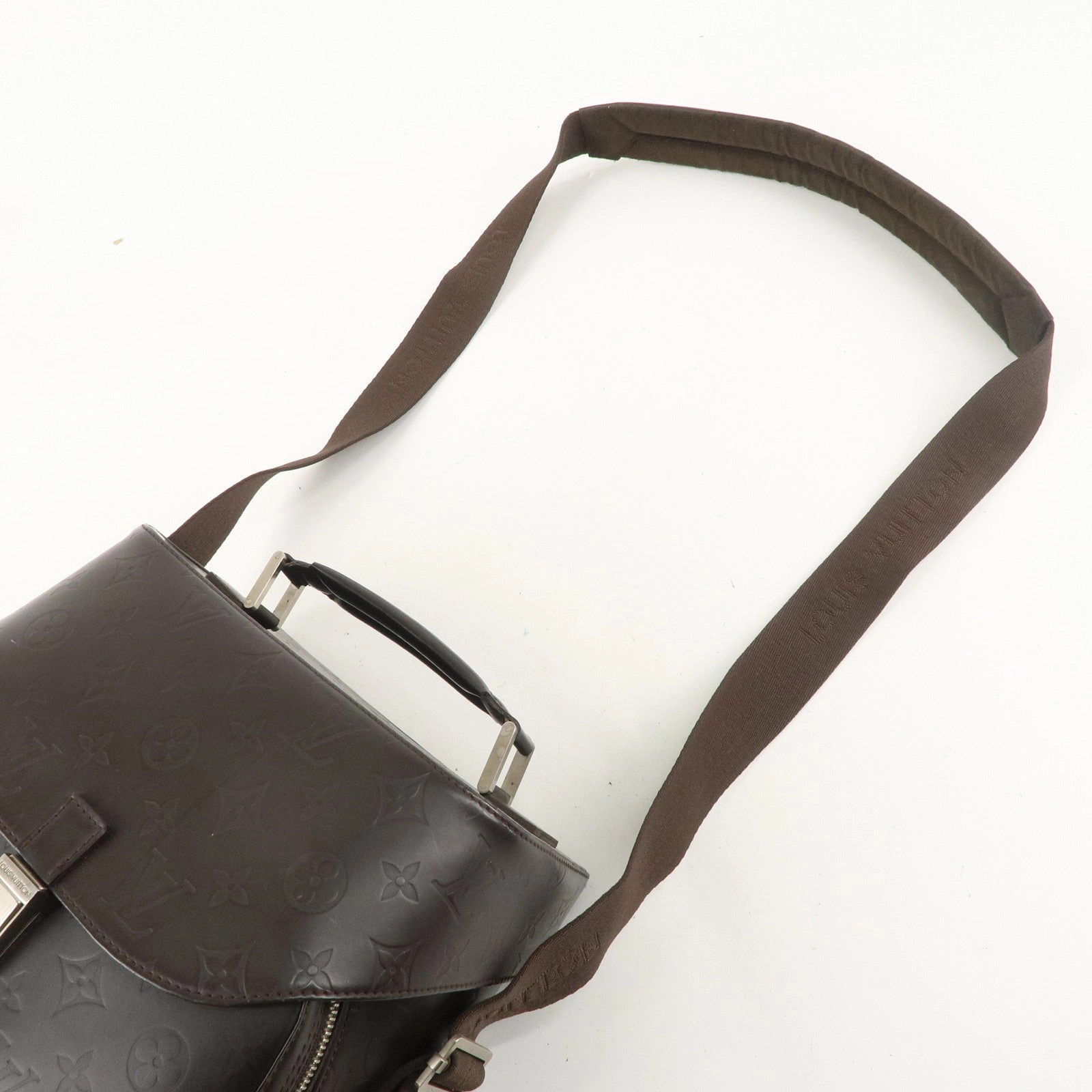 Louis Vuitton Monogram Glac Charlie Shoulder Bag Brown M46510