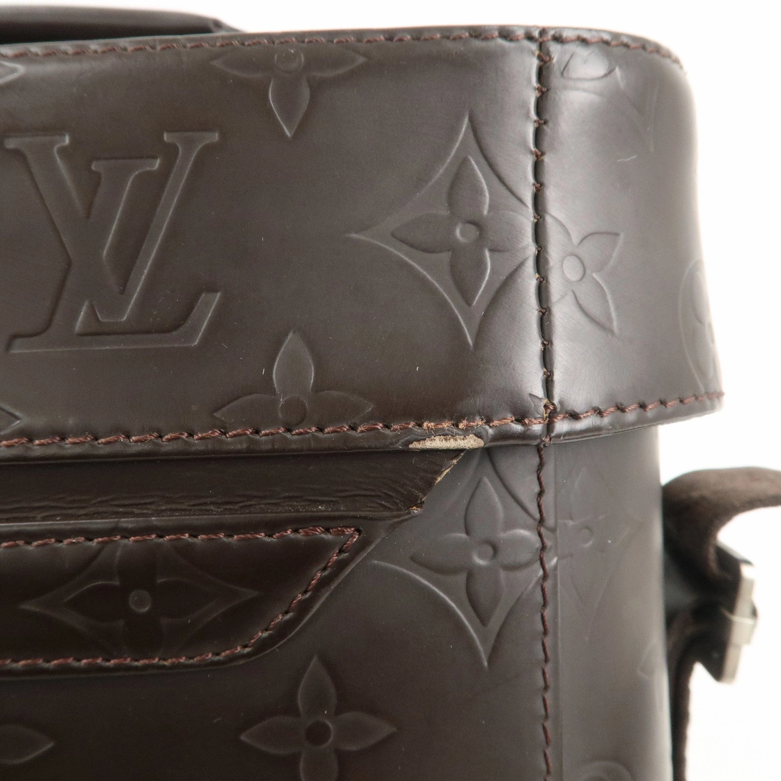 Louis Vuitton Monogram Glac Charlie Shoulder Bag Brown M46510