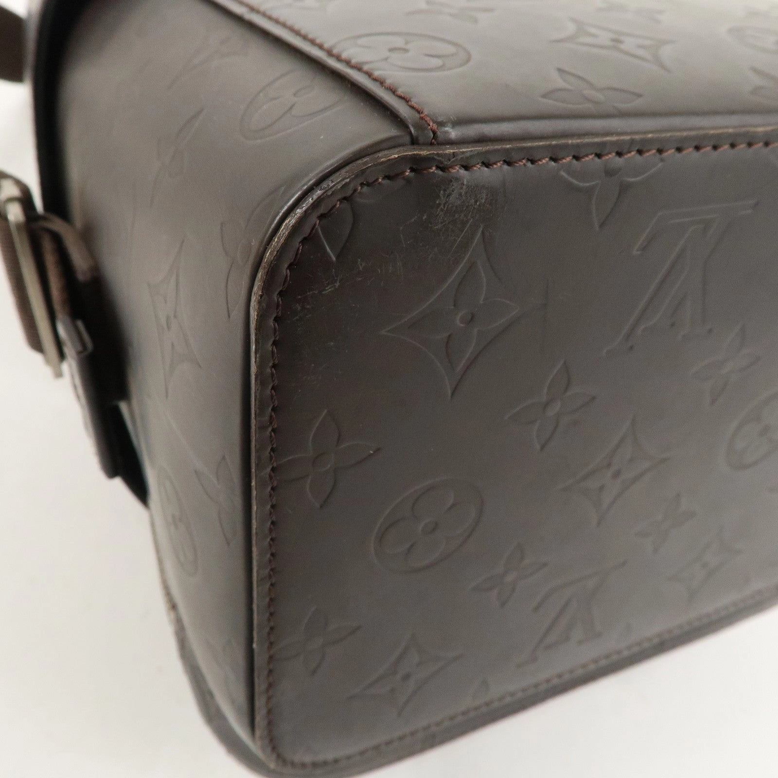 Louis Vuitton Monogram Glac Charlie Shoulder Bag Brown M46510