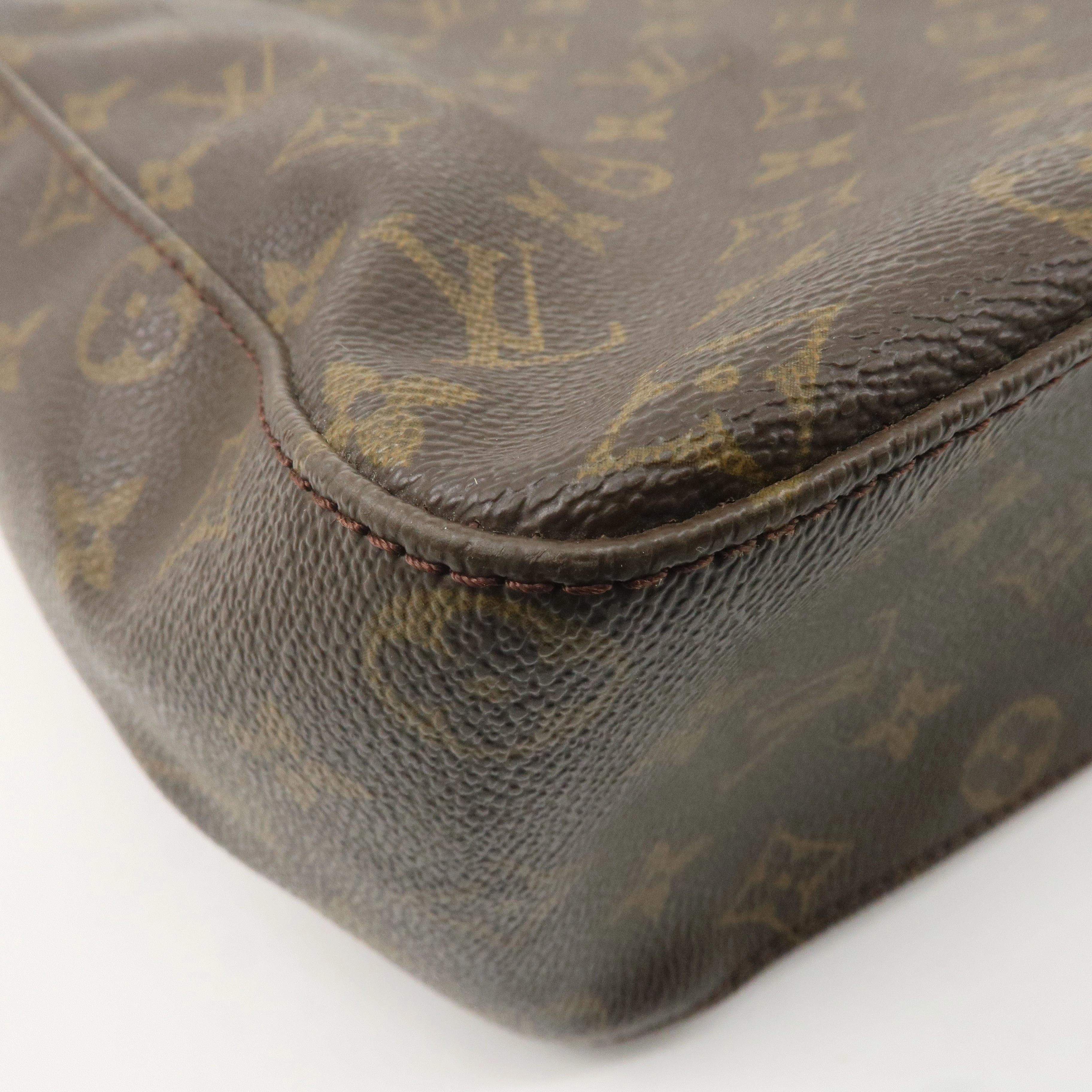 Louis Vuitton Monogram Looping GM Shoulder Bag Brown M51145