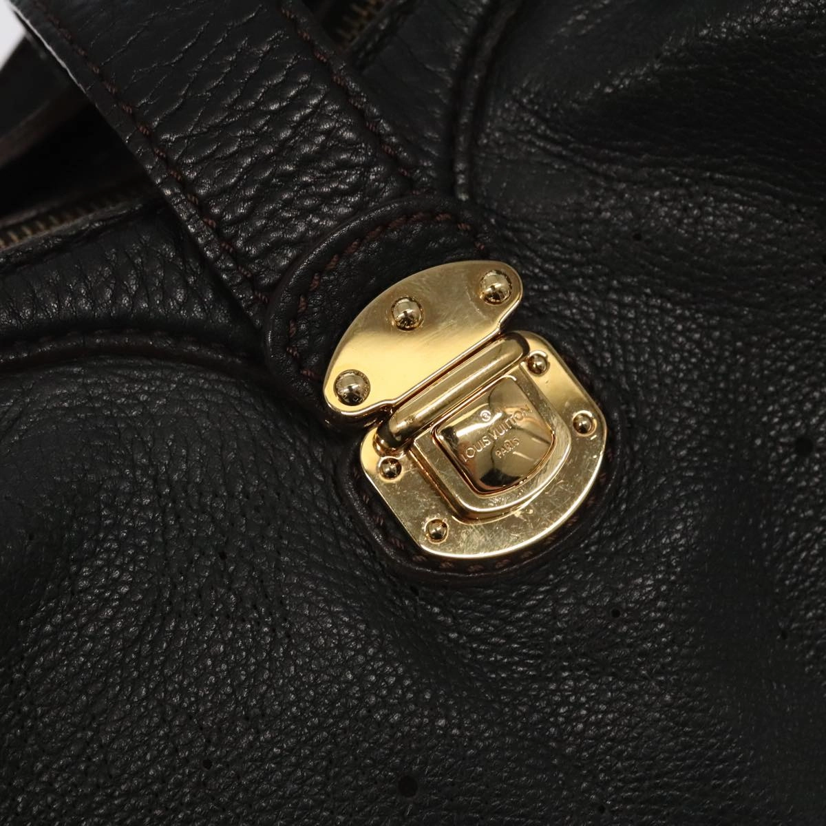 LOUIS VUITTON Monogram Mahina XS Shoulder Bag Black M95660 LV 104802