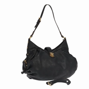 LOUIS VUITTON Monogram Mahina XS Shoulder Bag Black M95660 LV 104802