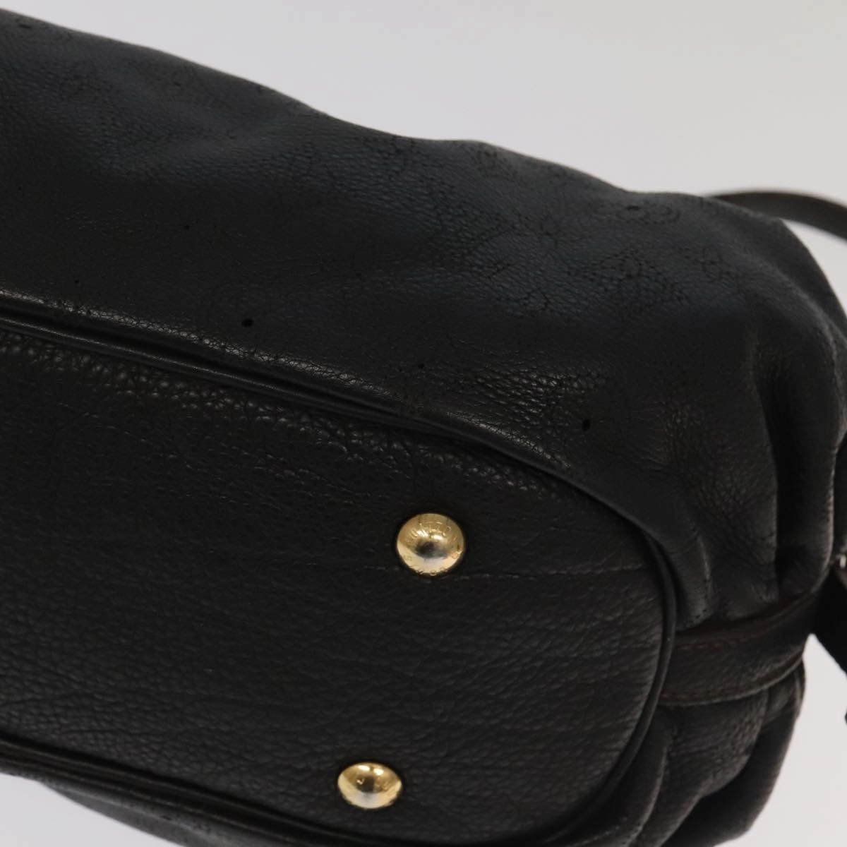 LOUIS VUITTON Monogram Mahina XS Shoulder Bag Black M95660 LV 104802